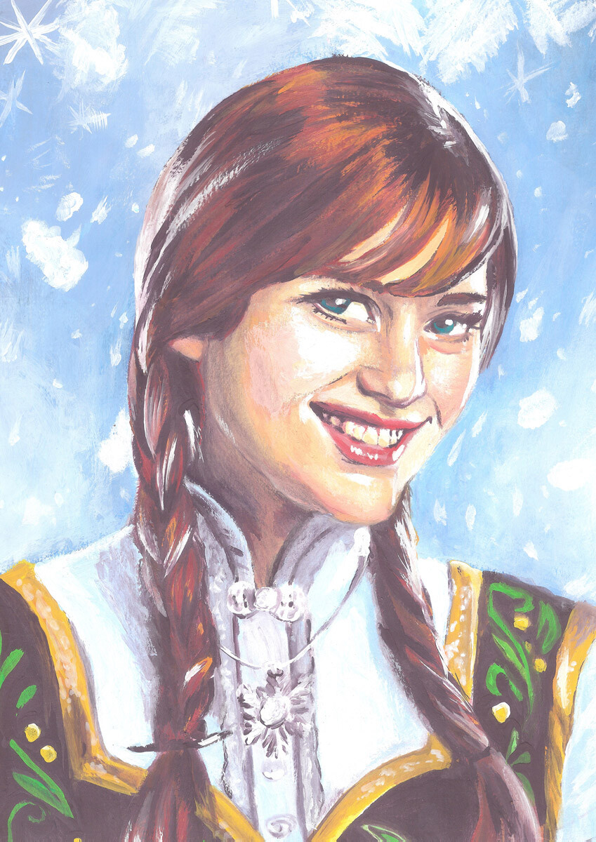 ArtStation AnnaFrozen tempera / school paint