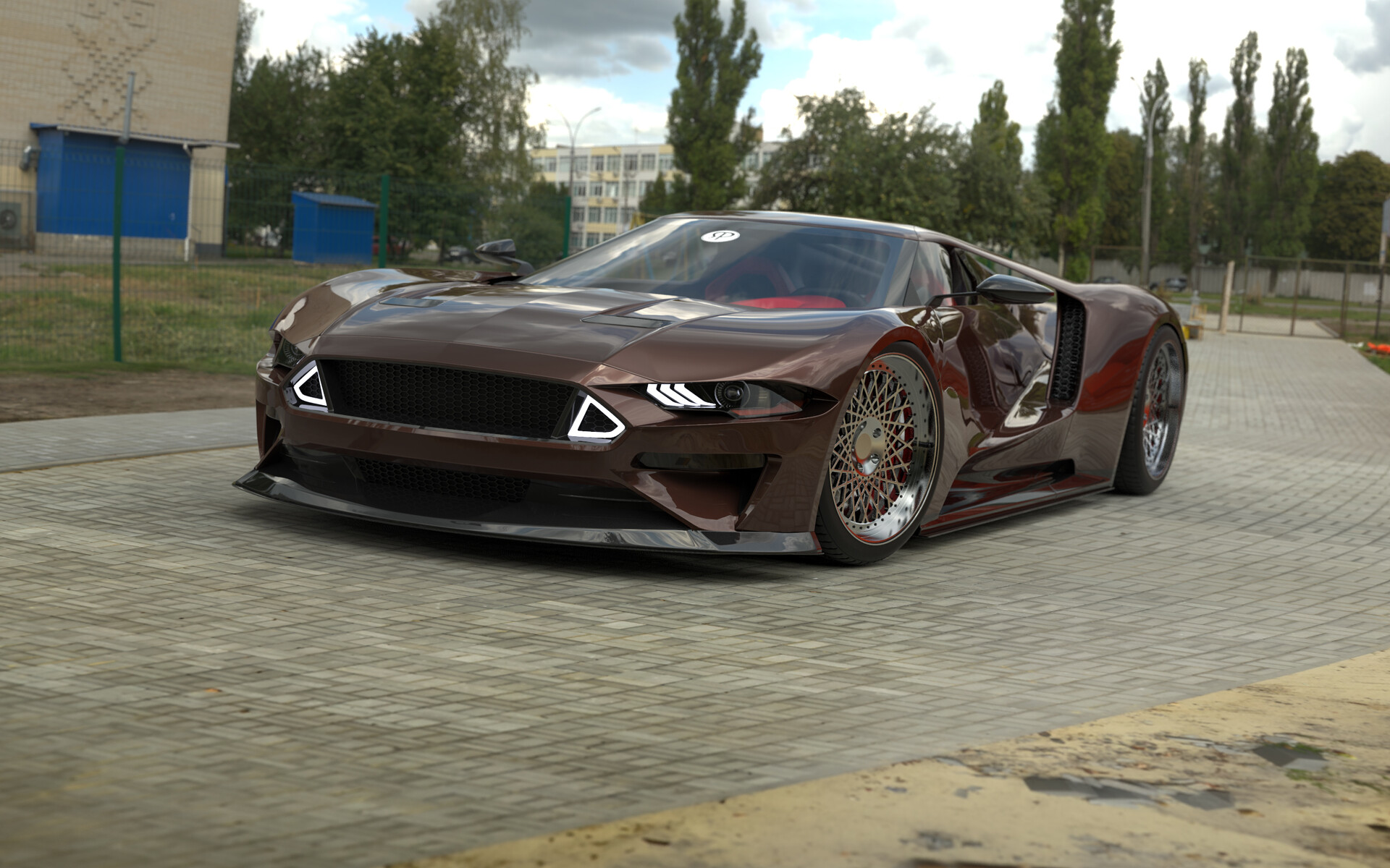 ArtStation - Mustang GT MID_ENGINE