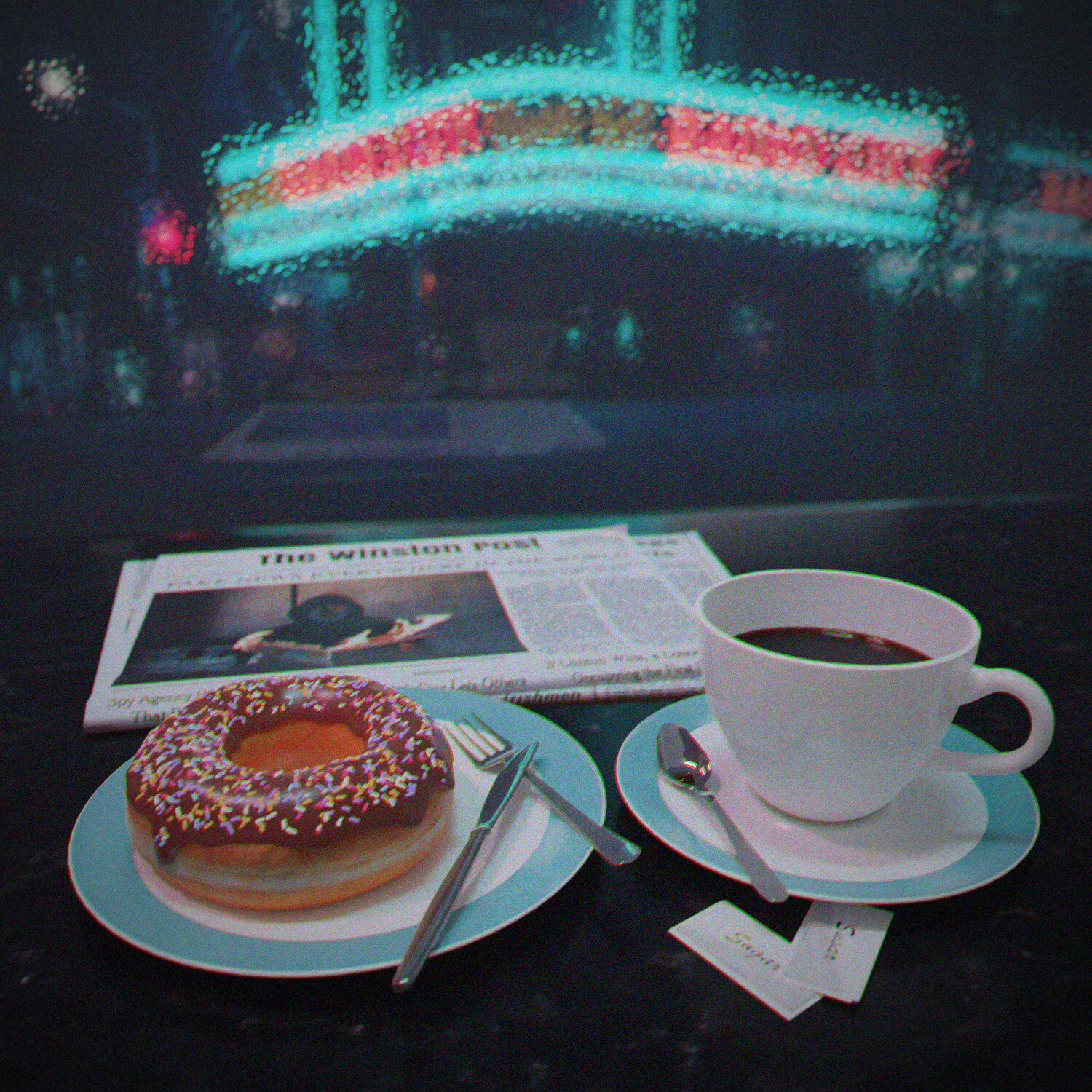 winston isaac a rainy night in neon city