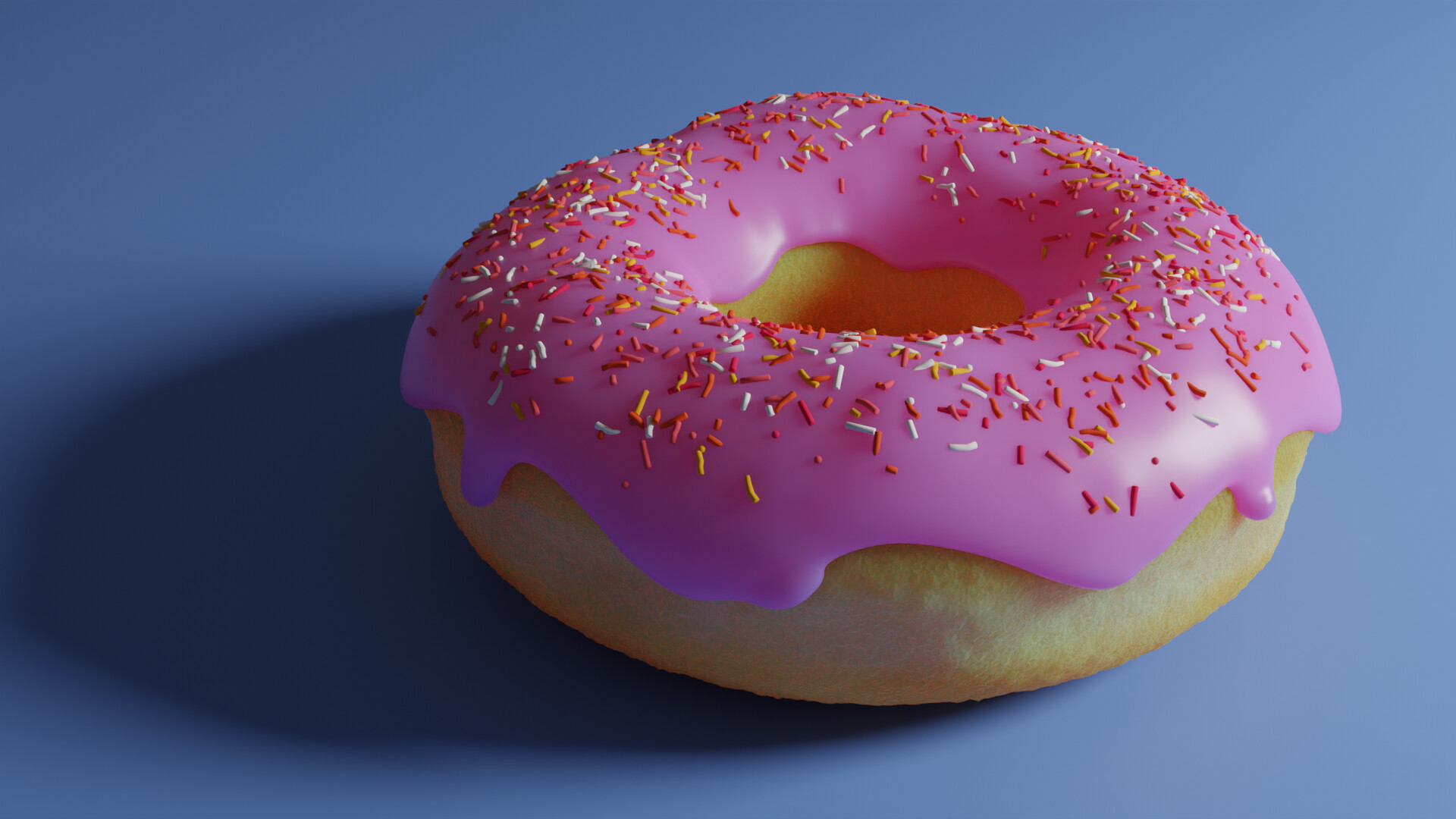 Artstation donut render blender 