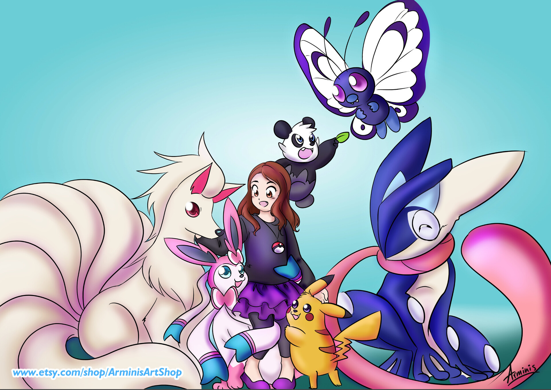 ArtStation - Ultimate Pokemon Team Commission