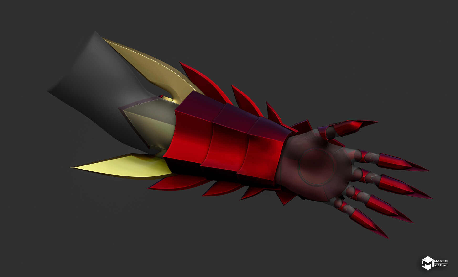 Artstation Boosted Gear Gauntlet Wearable 3d Print Marko Makaj