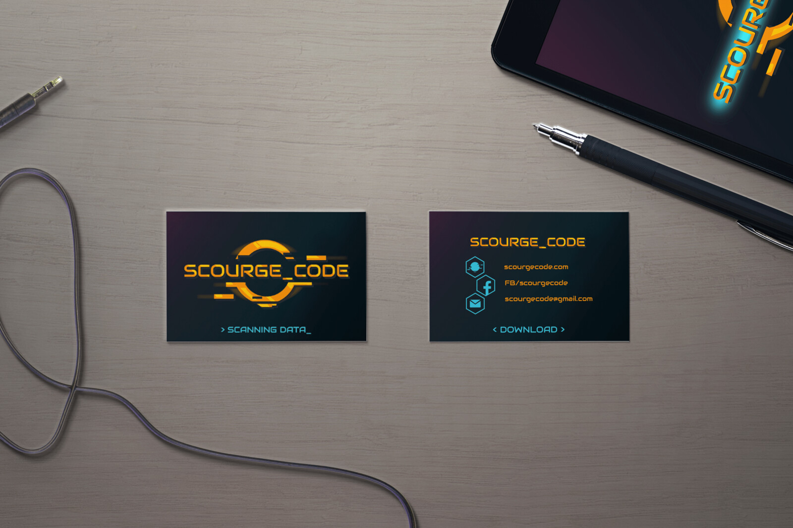 Saara Siirtola Scourge Code Logo Design For The Mobile Game