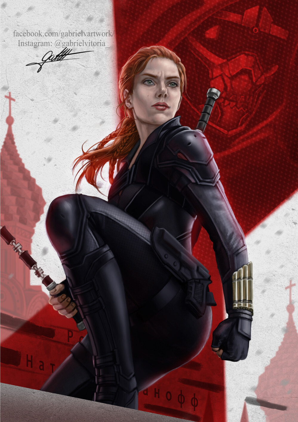 Fanart of the new Black Widow movie.