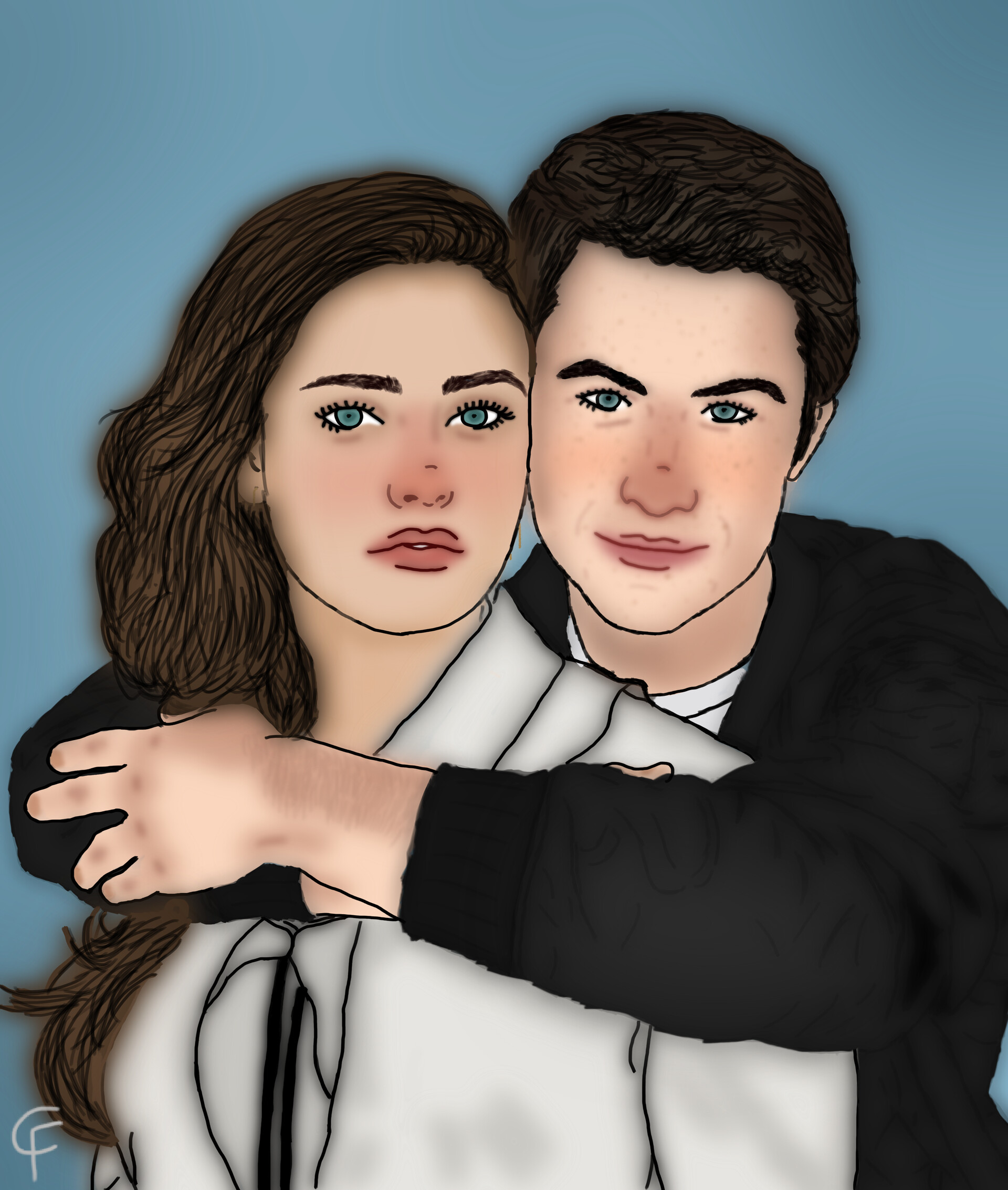 Clay and Hannah from 13 Reasons Why. 