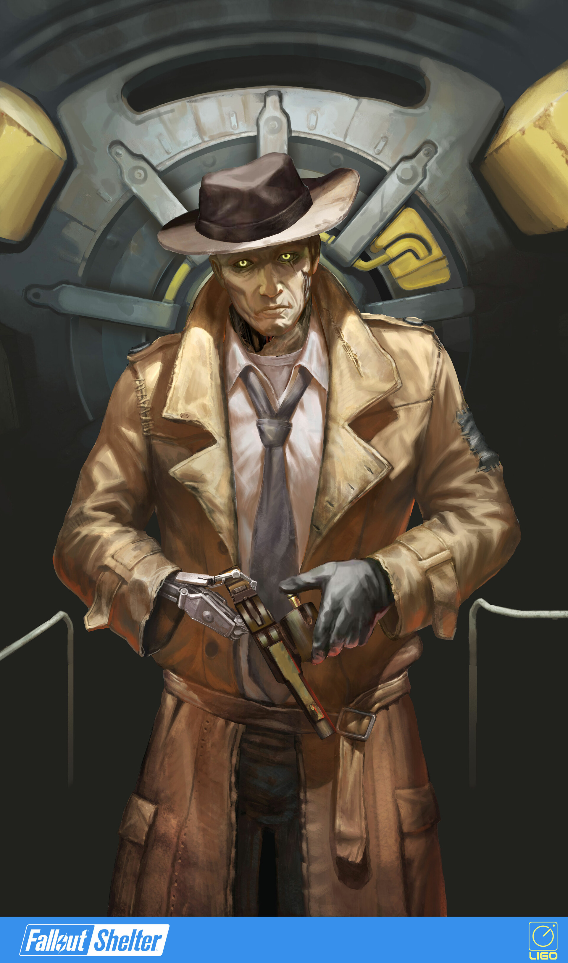Jay Li Fallout Shelter Nick Valentine