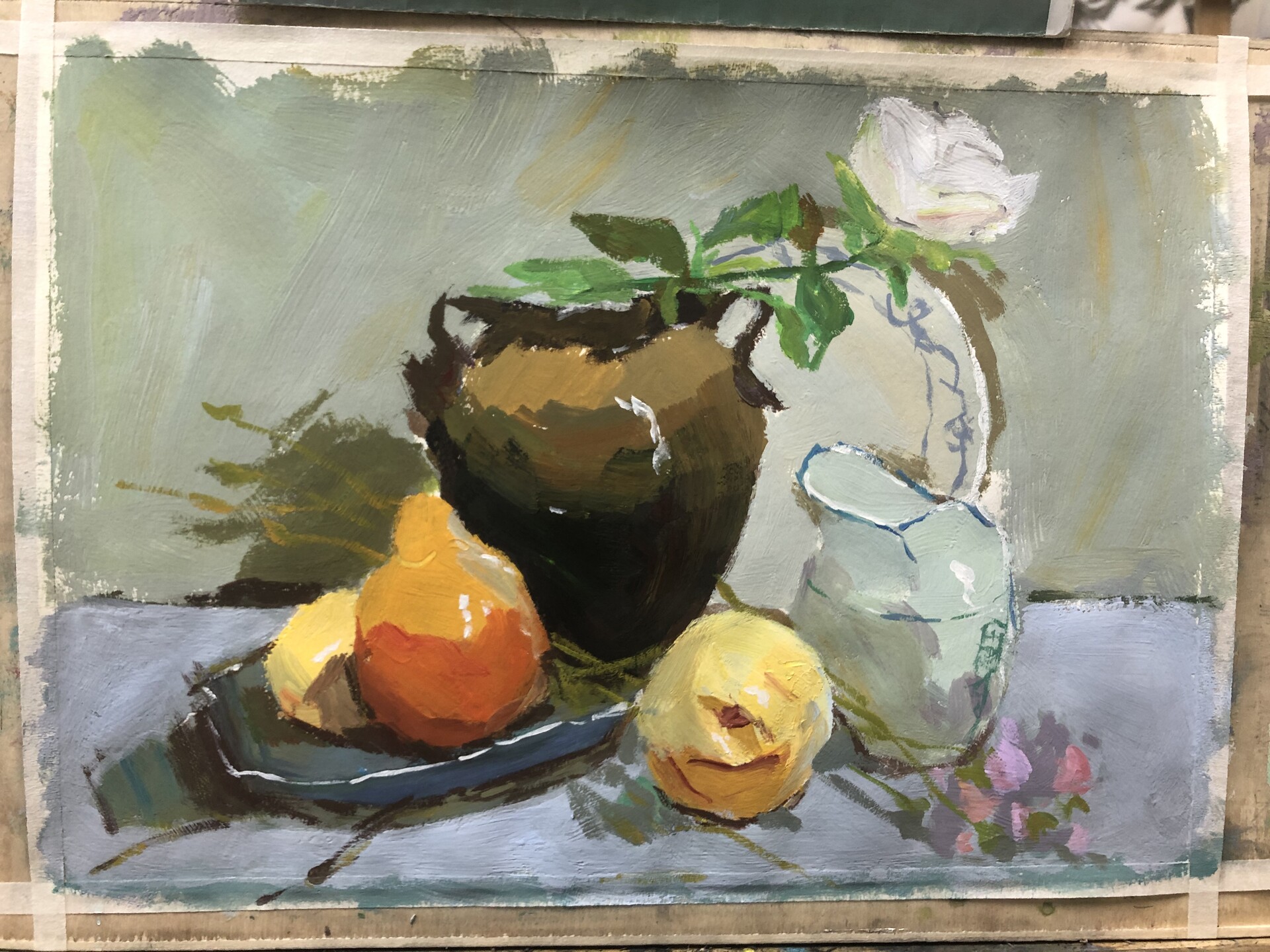 Artstation 水粉静物gouache Still Life Practice