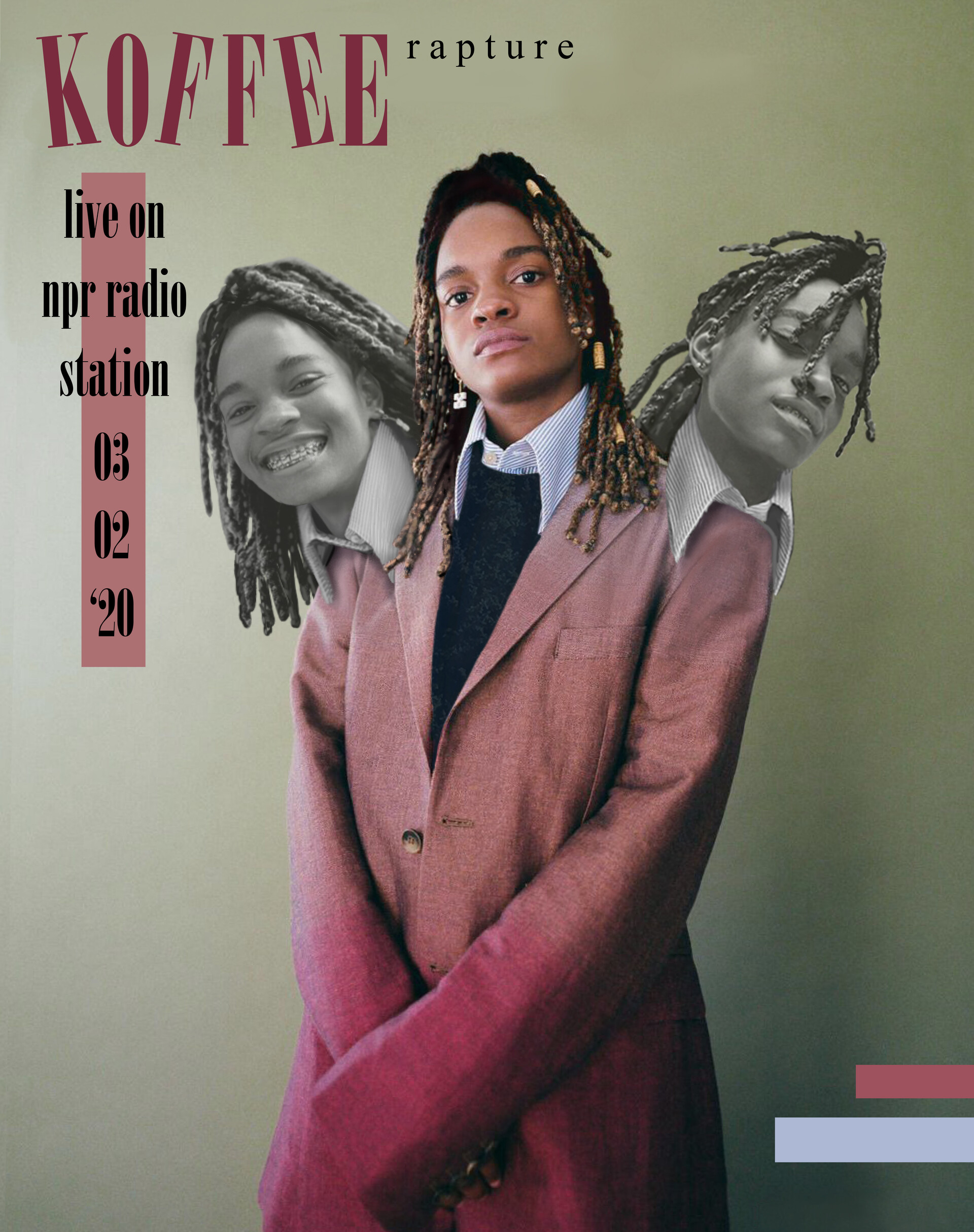 ArtStation Mock Koffee Concert Poster, Jasmine Hawkins