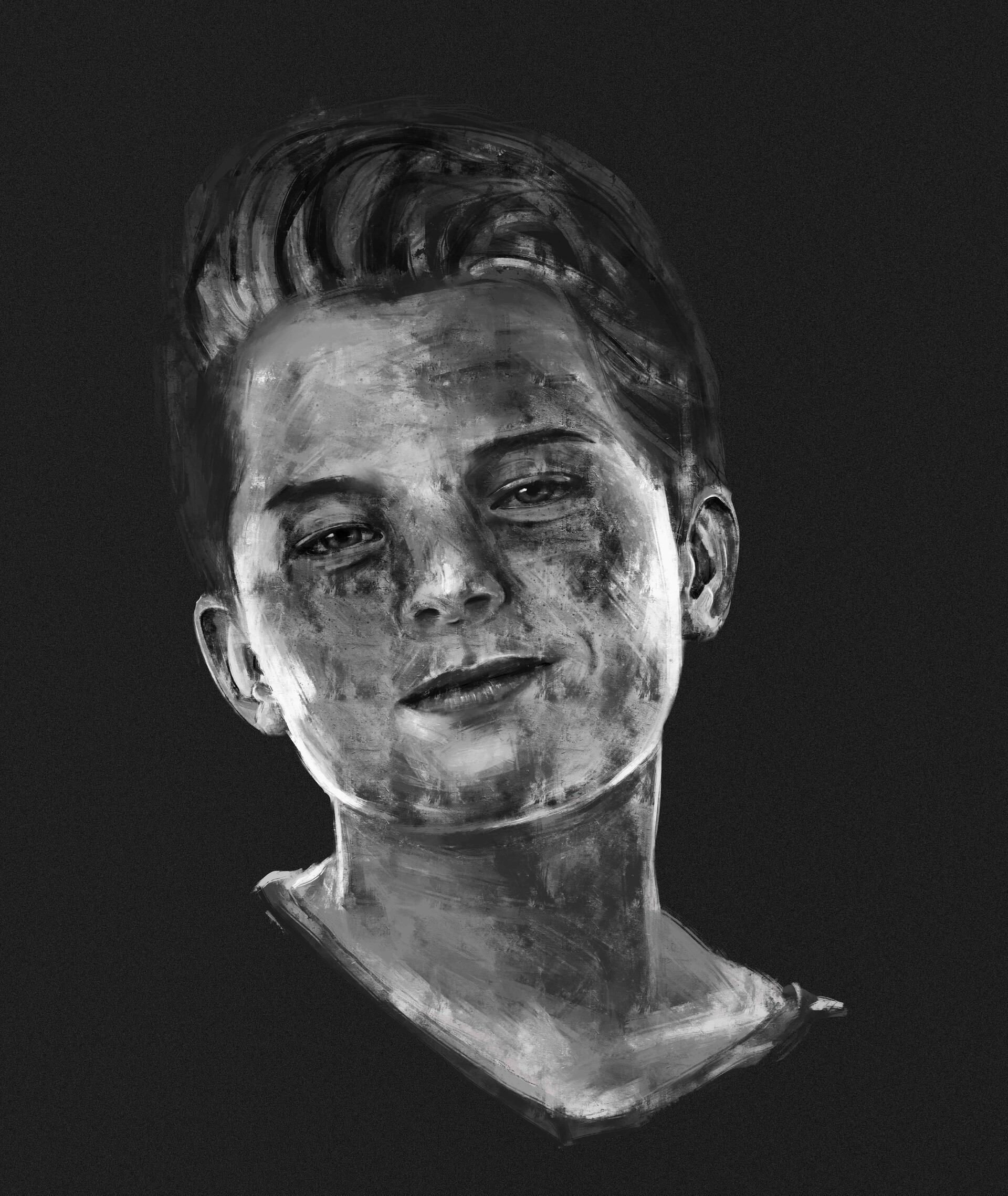 ArtStation - Little brother Photoshop portrait