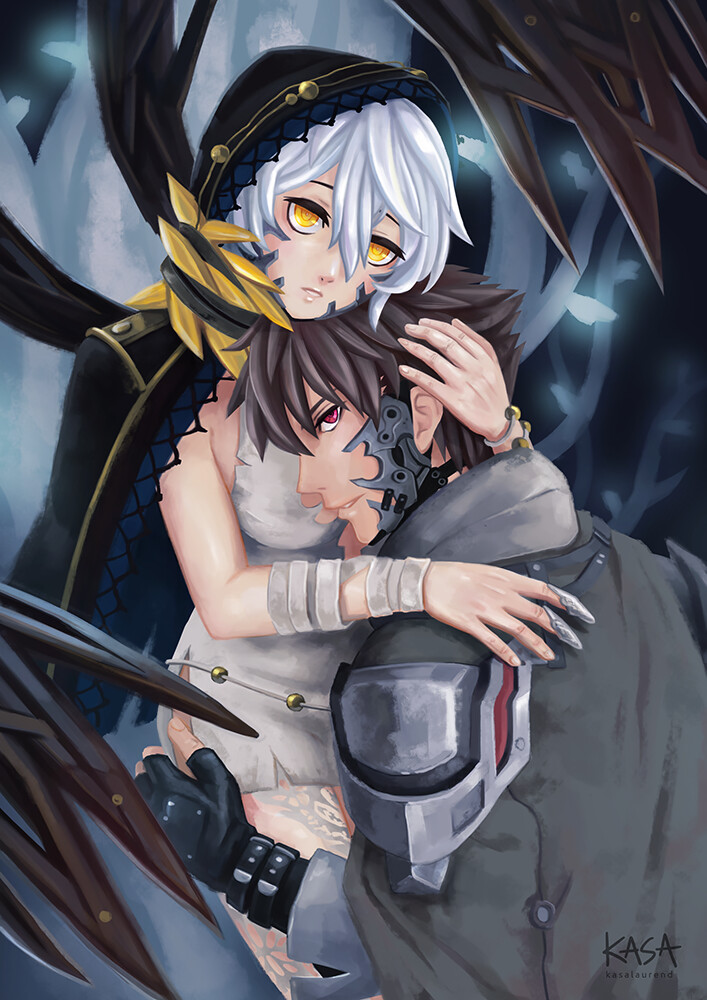 Artstation Io And Protagonist Code Vein Fanart Katrina Laurend