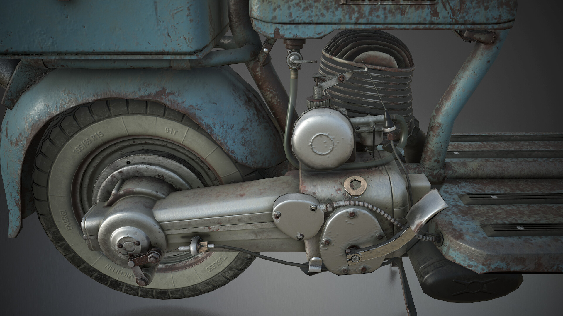 Lambretta Blocked Exhaust  : Lambretta Is An Example Of A Vehicle Emblem In The Style Of A Connected Geometric Script.