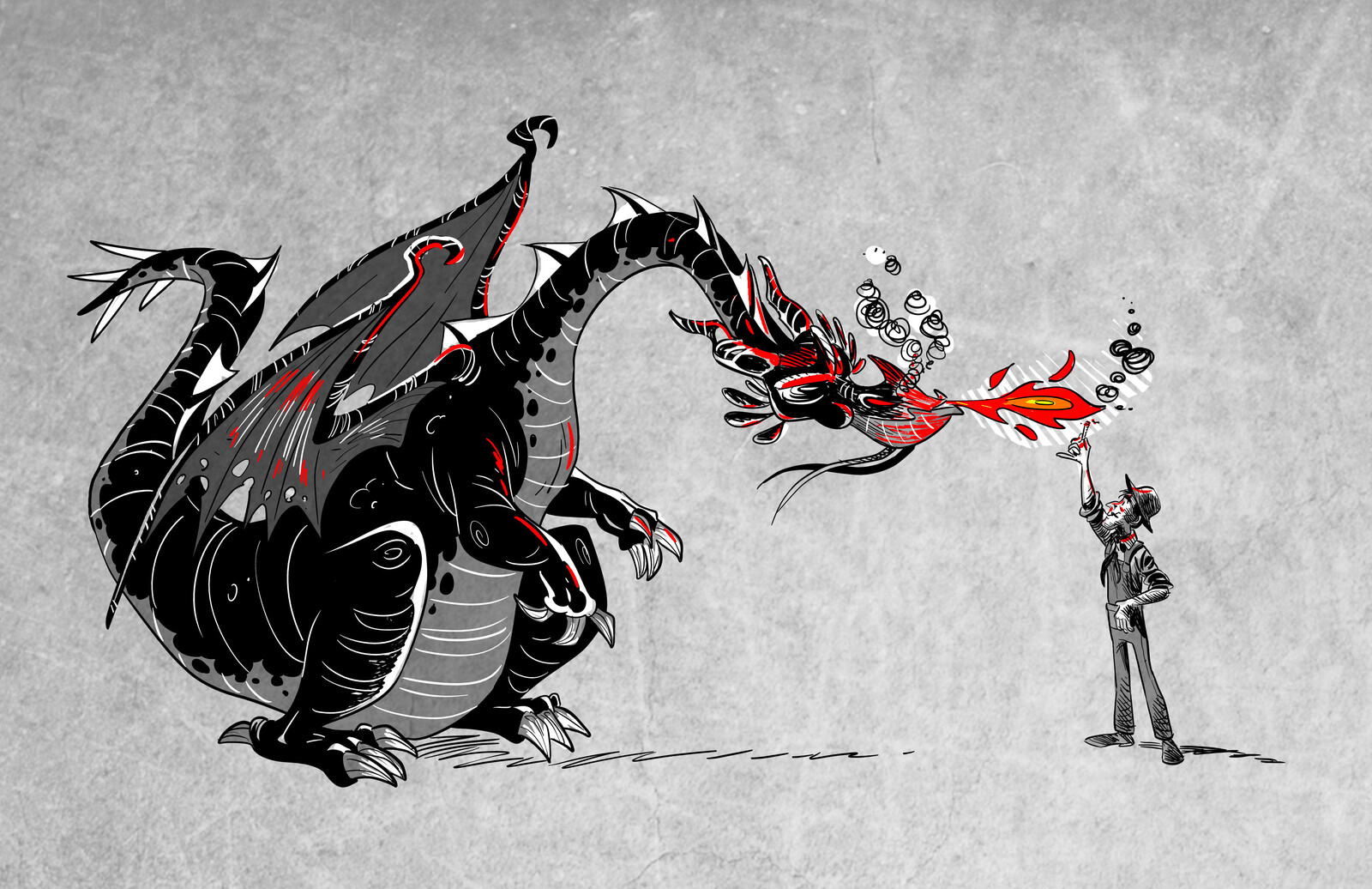 Dragon Li and Jorge gag study
