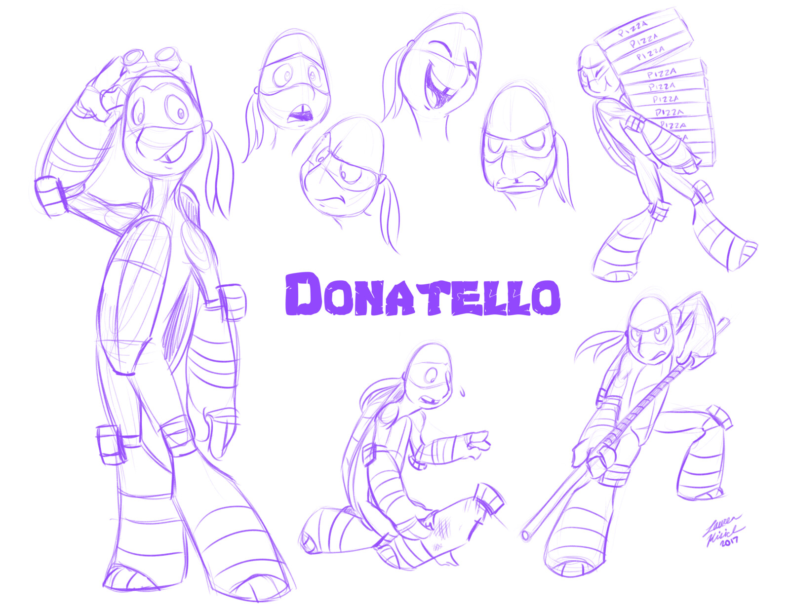 Artstation Rise Of The Teenage Mutant Ninja Turtles Character Design Lauren Kisich