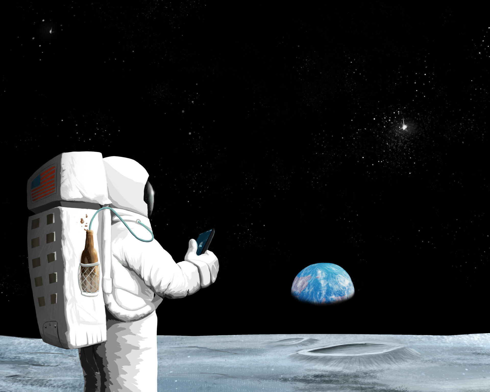 Gavin Hopper Chillin' on the Moon