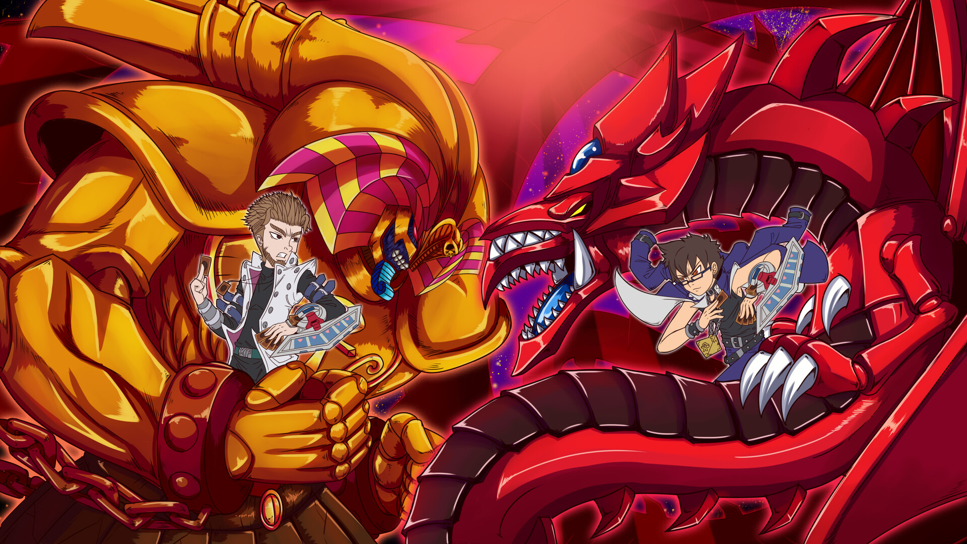 Artstation Exodia Vs Slifer Yu Gi Oh Commission Juan Diaz