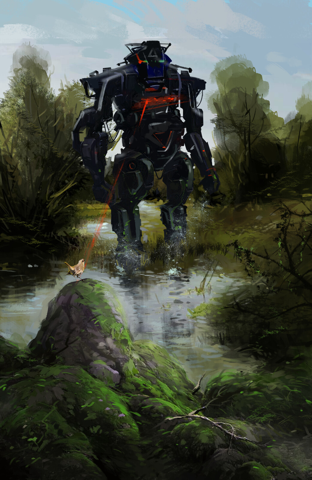 robot on nature ... 1