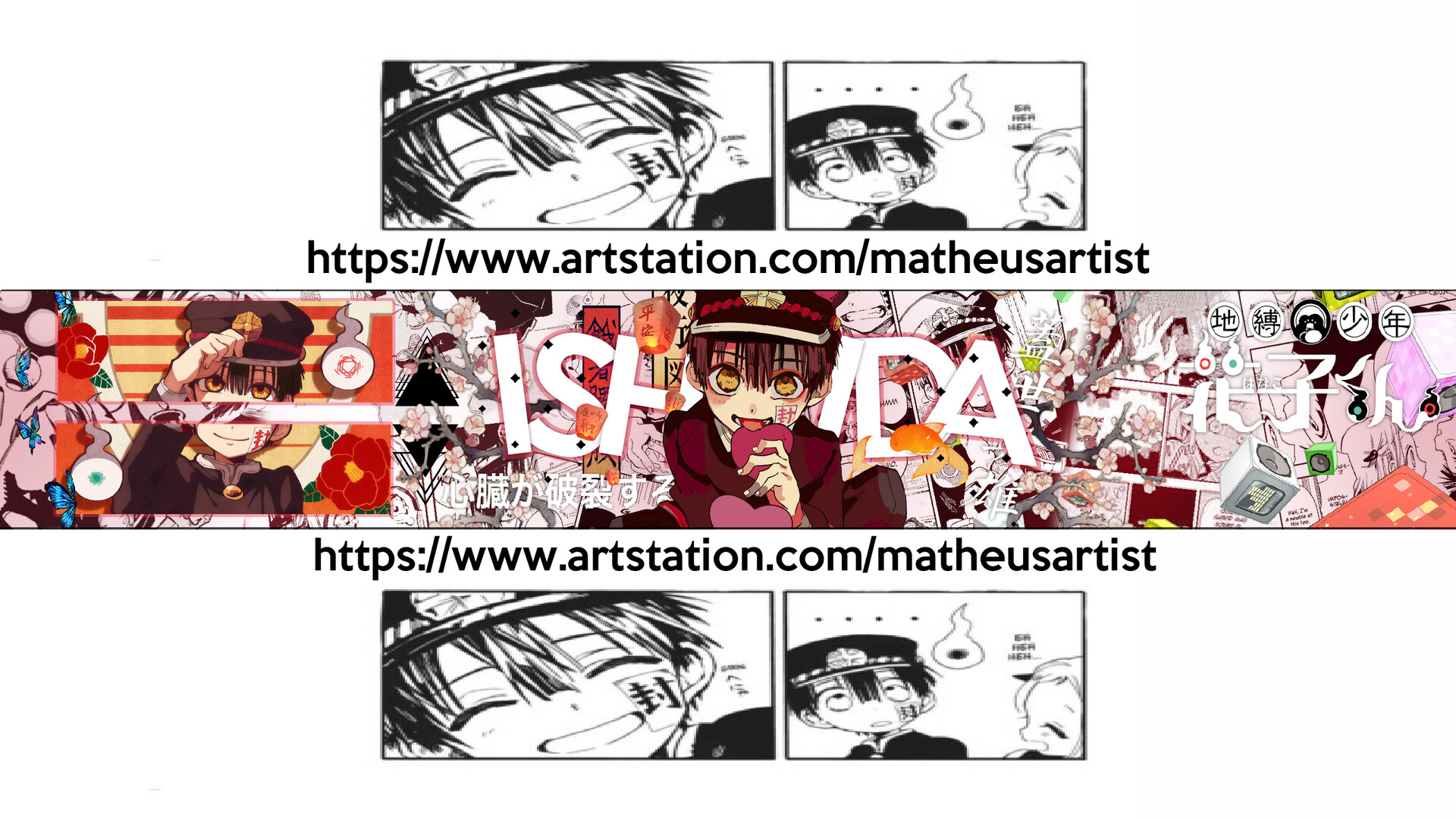 Artstation Hanako Kun Banner Jibaku Shounen Hanako Kun Matheus Estofolete Tons of awesome anime banner wallpapers to download for free. jibaku shounen hanako kun