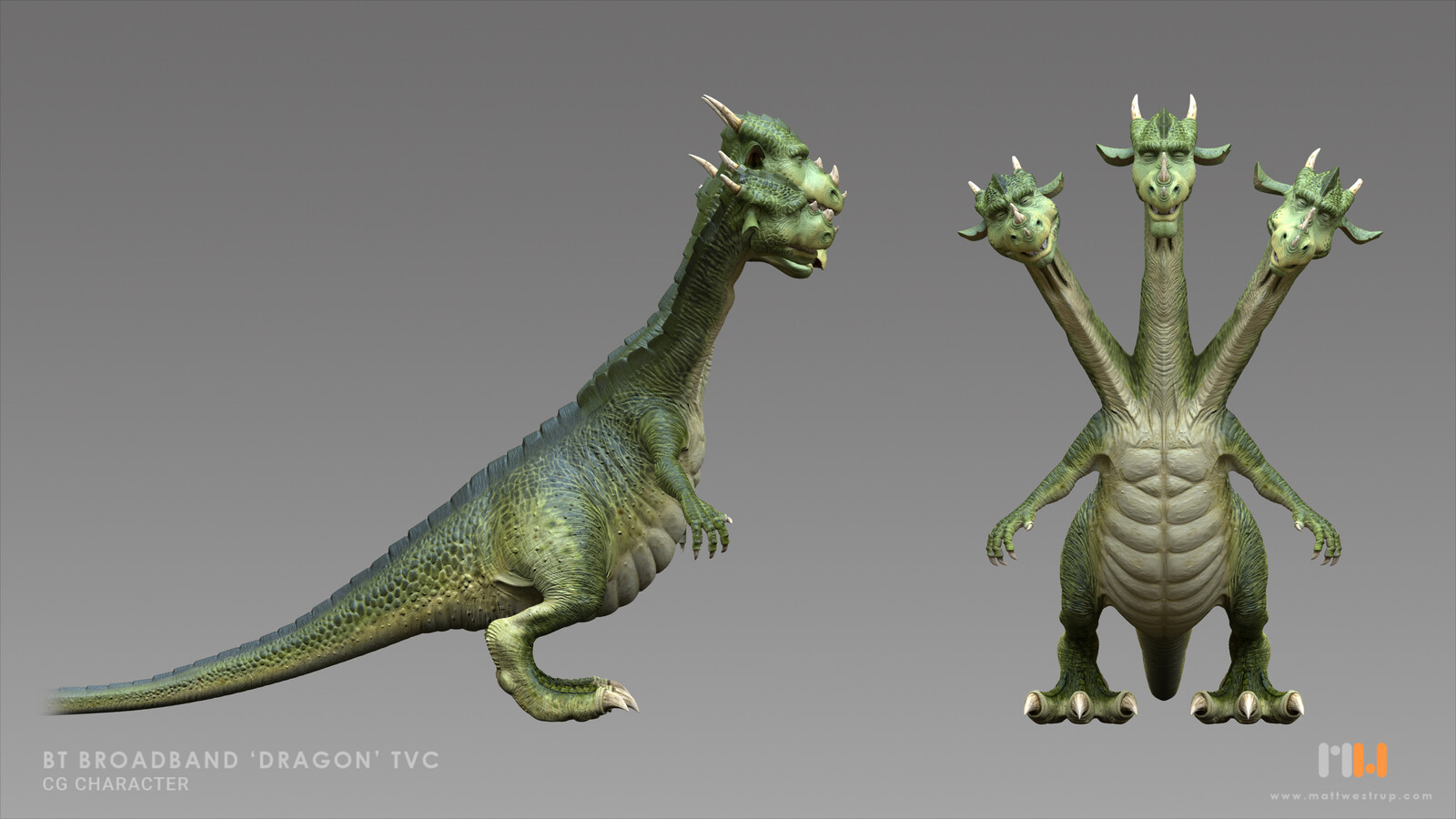 Role:
Creature modeller (inc. blend shapes). 
Creature texture artist.
Match move (selected shots).
Lighting (selected shots).