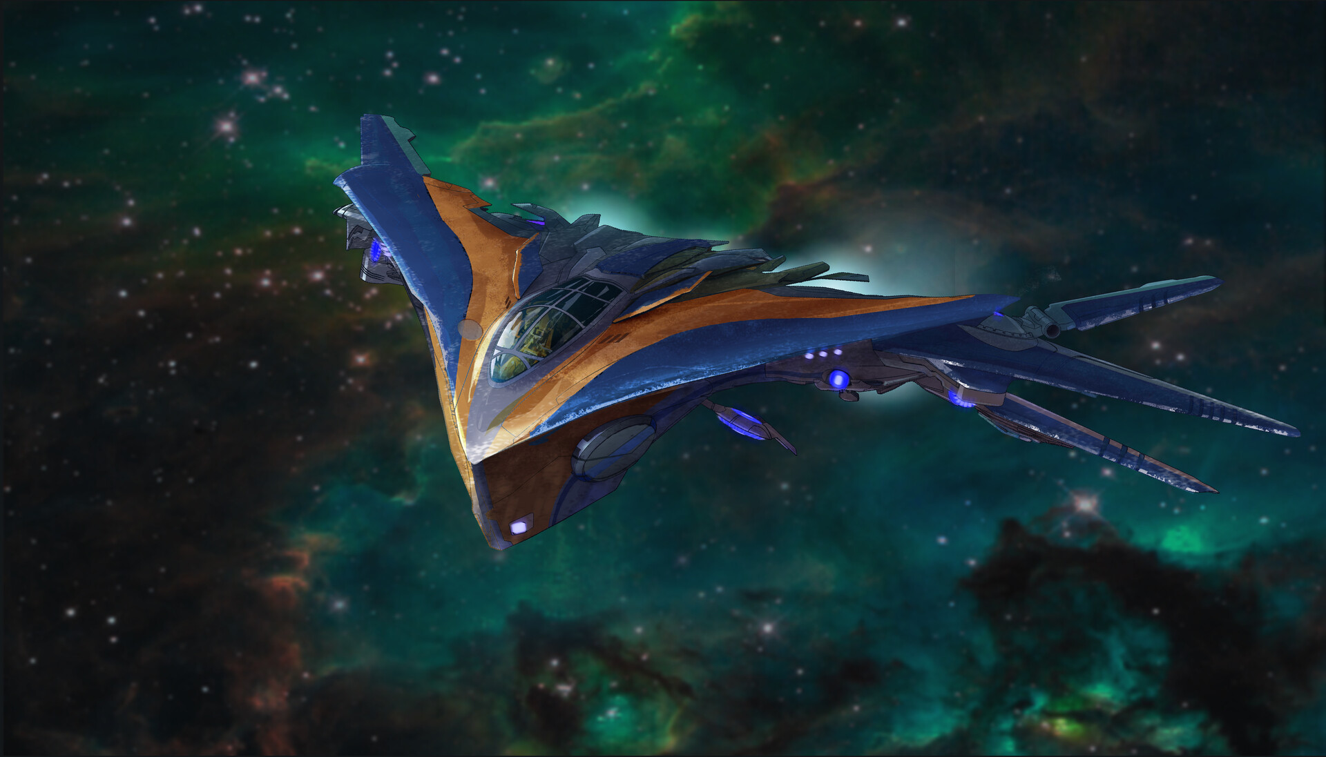 John Calmette - Guardians of the Galaxy 2-D spaceship renders