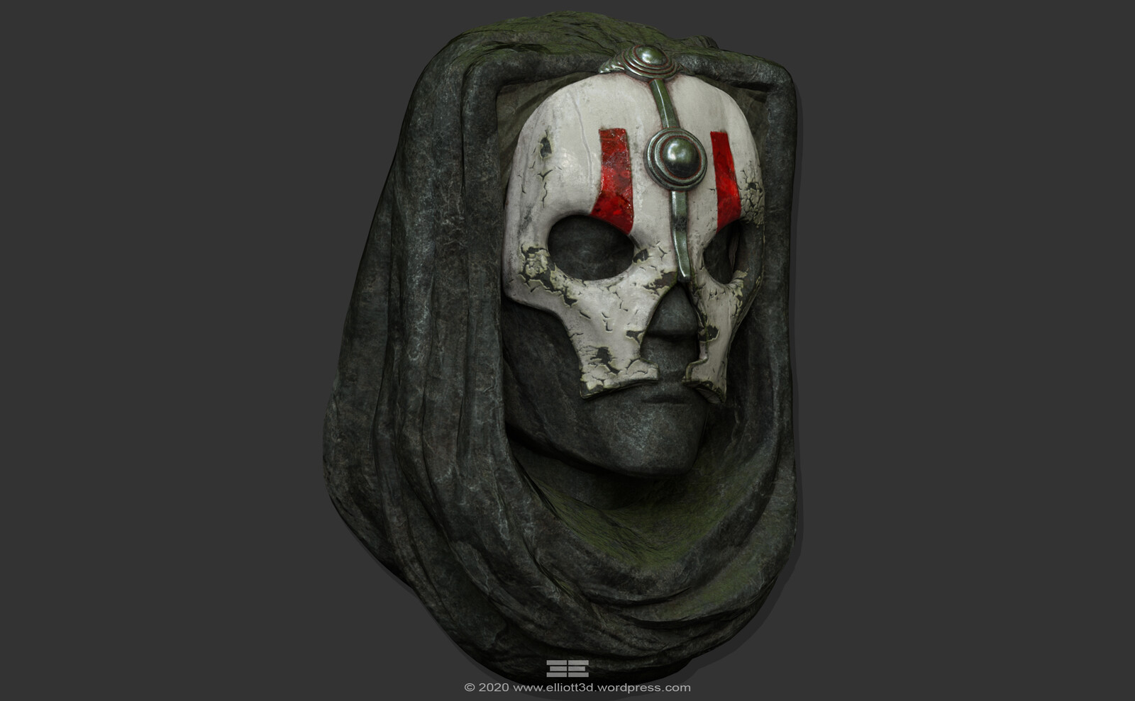Artstation Darth Nihilus Stone Bust Prop Jason Elliott