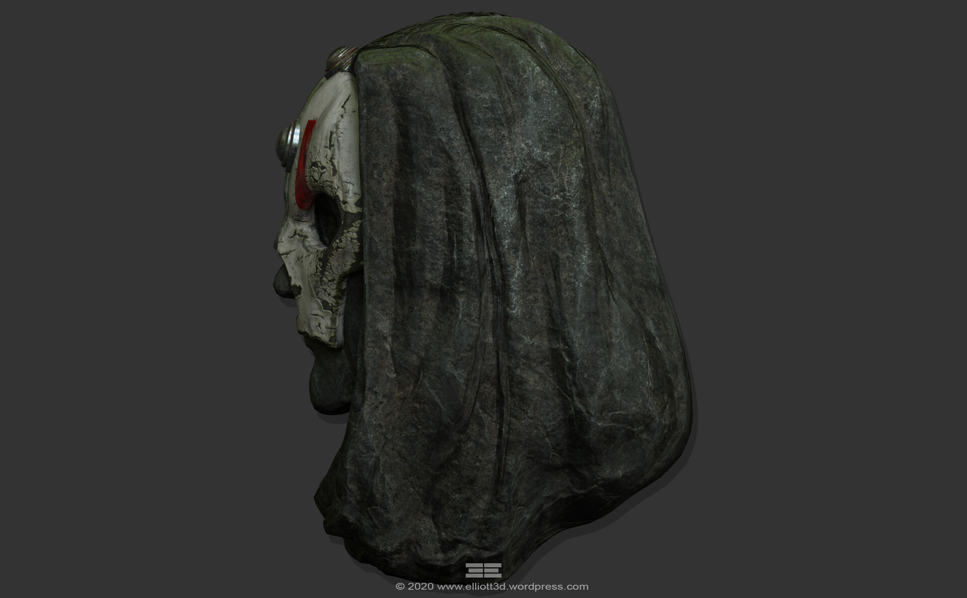 Artstation Darth Nihilus Stone Bust Prop Jason Elliott