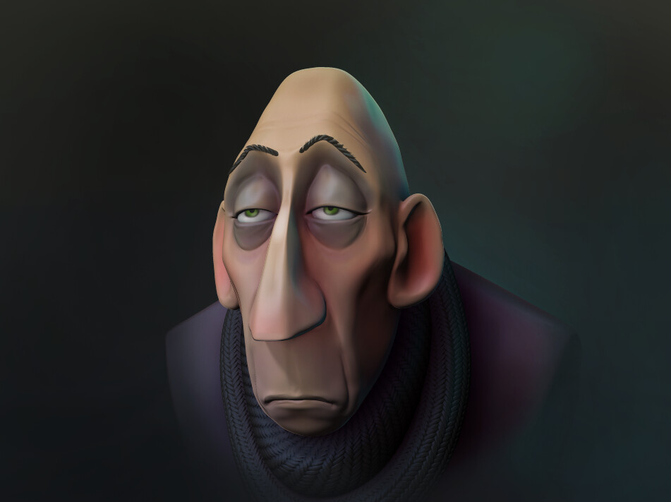 Ksenia Krasova Fan Art on Anton Ego from Ratatouille movie