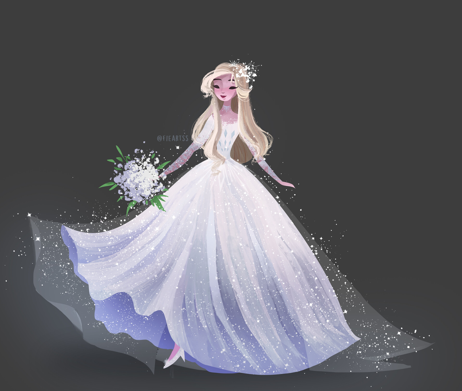images Pink Wedding Frozen 2 Elsa Dress elsa wedding dress fierrany halita