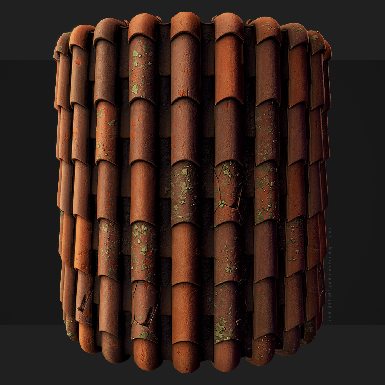 Deniz Giritli Roof Material Study Substance Designer