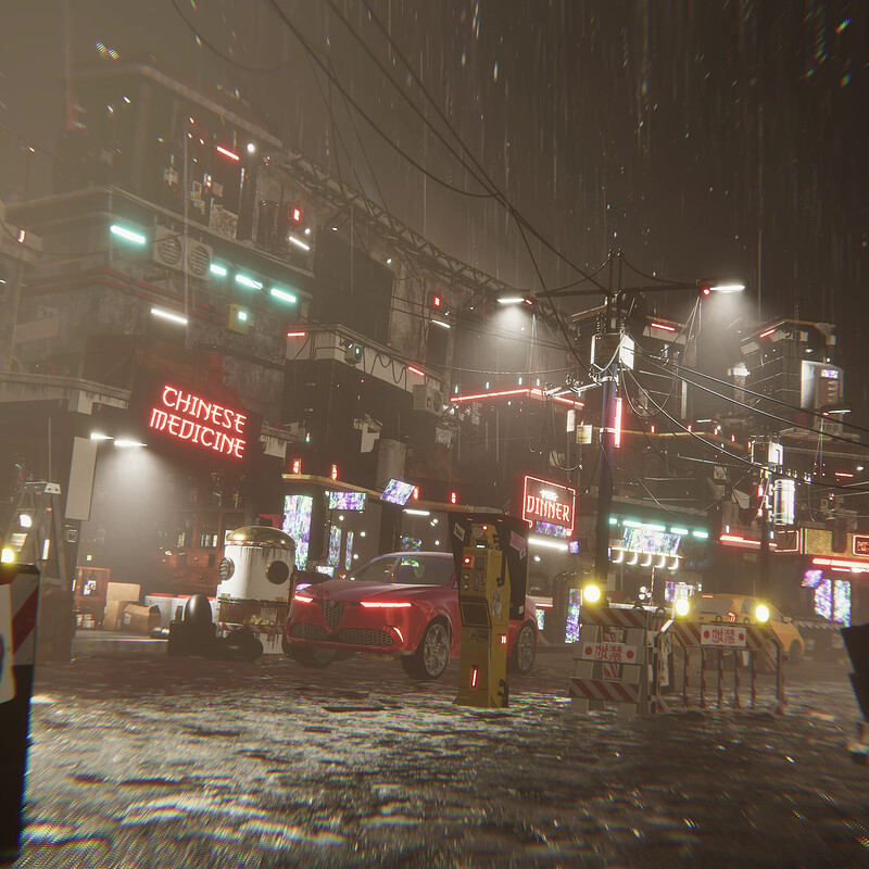 Isolated Street | Unity HDRP