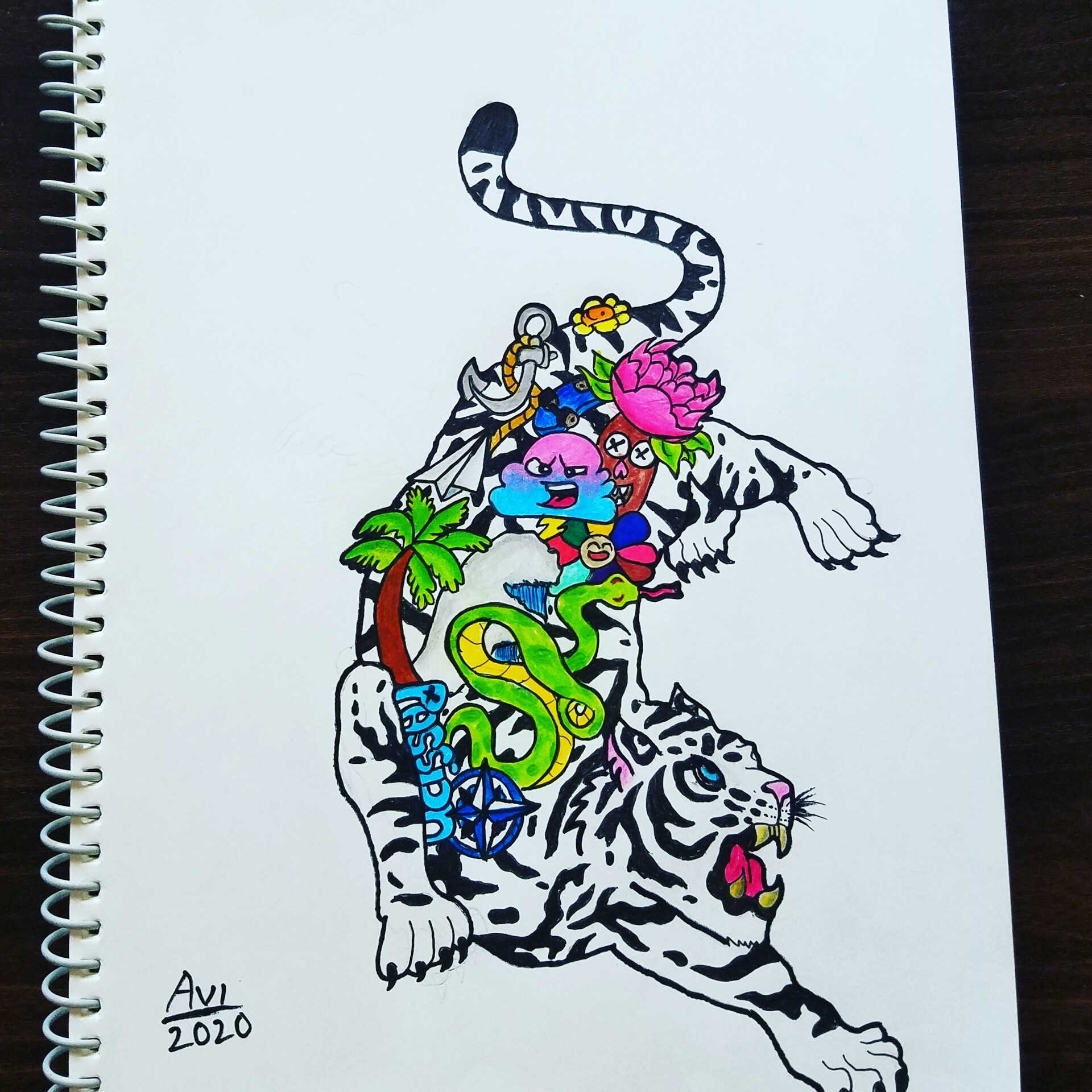 Vexx Doodles Tiger Avinash Sharma The Tiger Doodle avinash sharma the tiger doodle