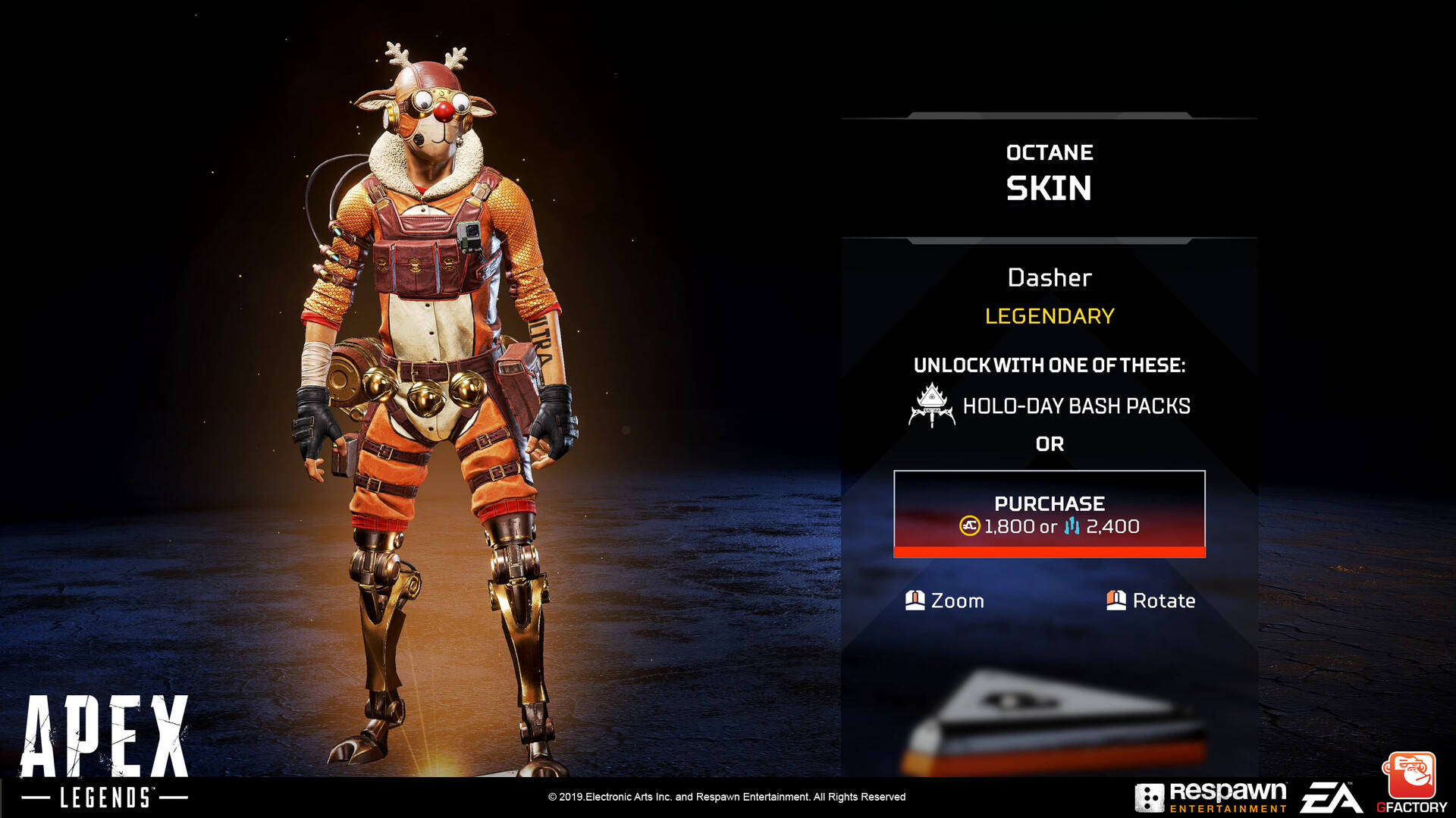 GFactory Octane Dasher Legendary skin