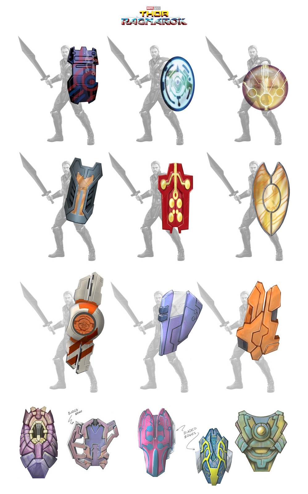 Sakaar - shield  variants/roughs.
