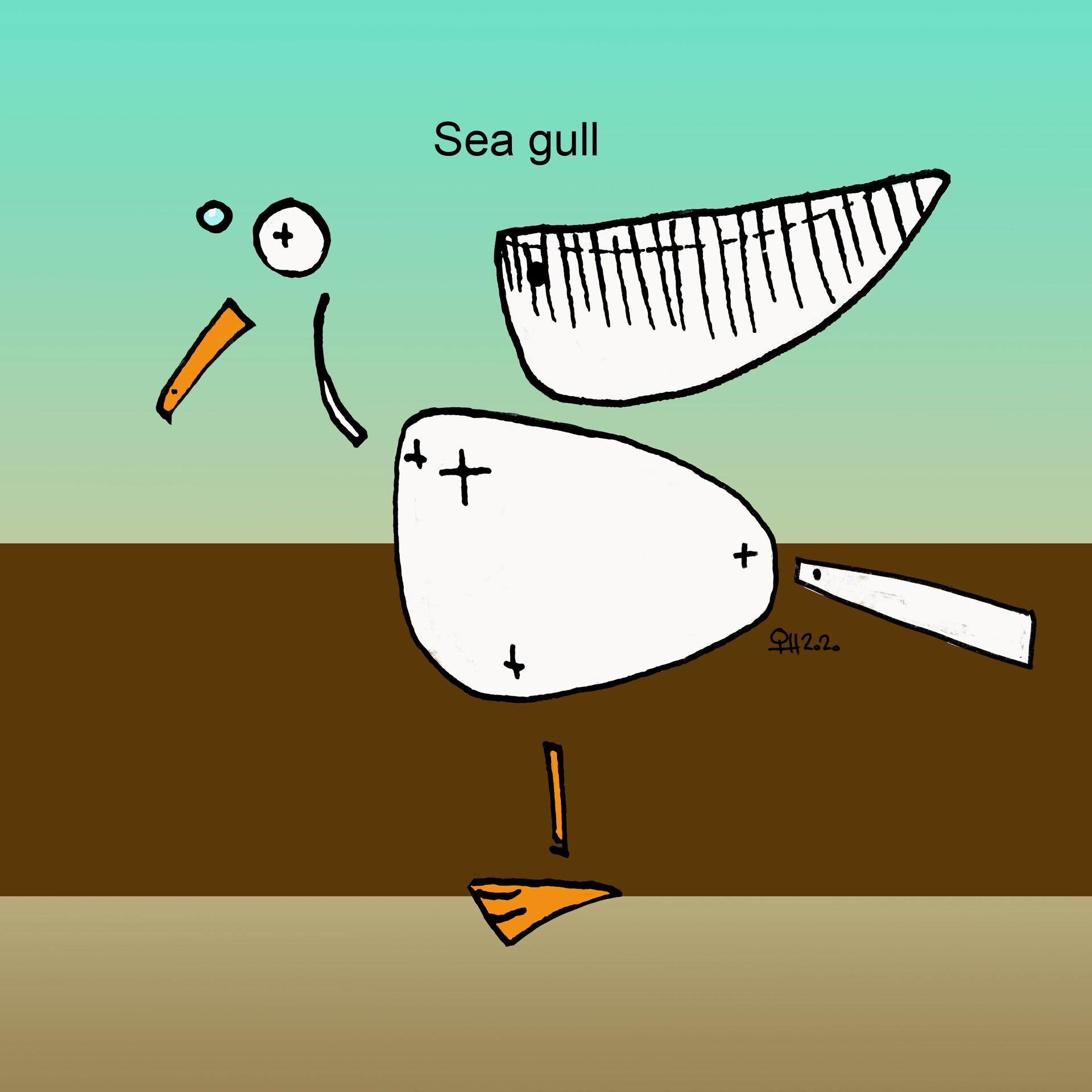 ArtStation - Seagull paper doll