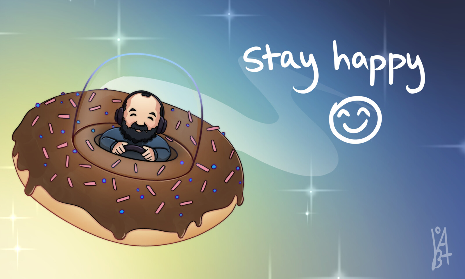 Uplifting art for a friend. I hope it makes you smile as well :)