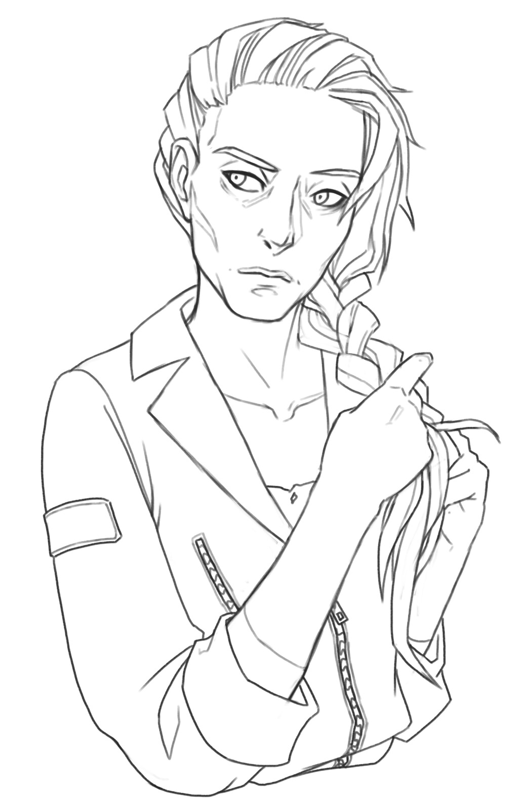 A second version of the portrait was made to test which style direction to go in