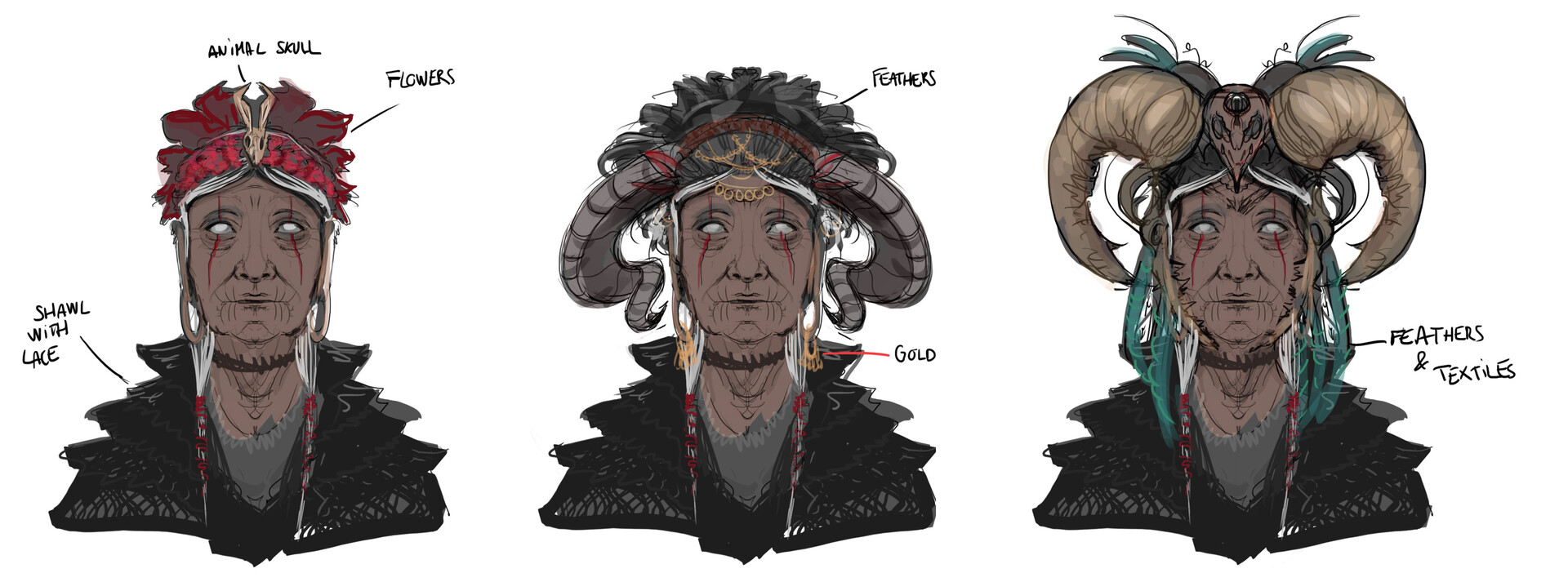 Maeva Davis Old Voodoo Woman Concept Art