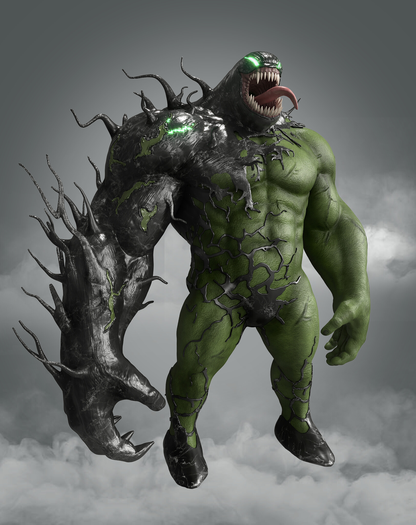 Artstation Venom Hulk Trong Anh