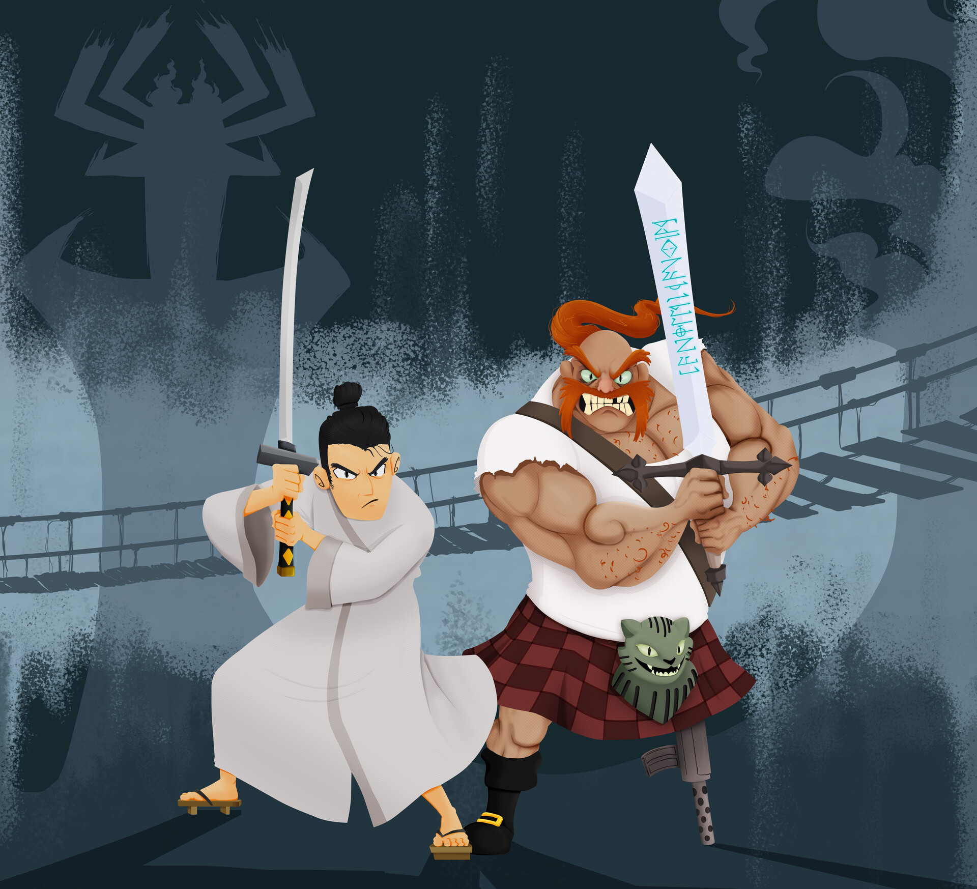 Artstation Samurai Jack And Scotsman Diego Quirino