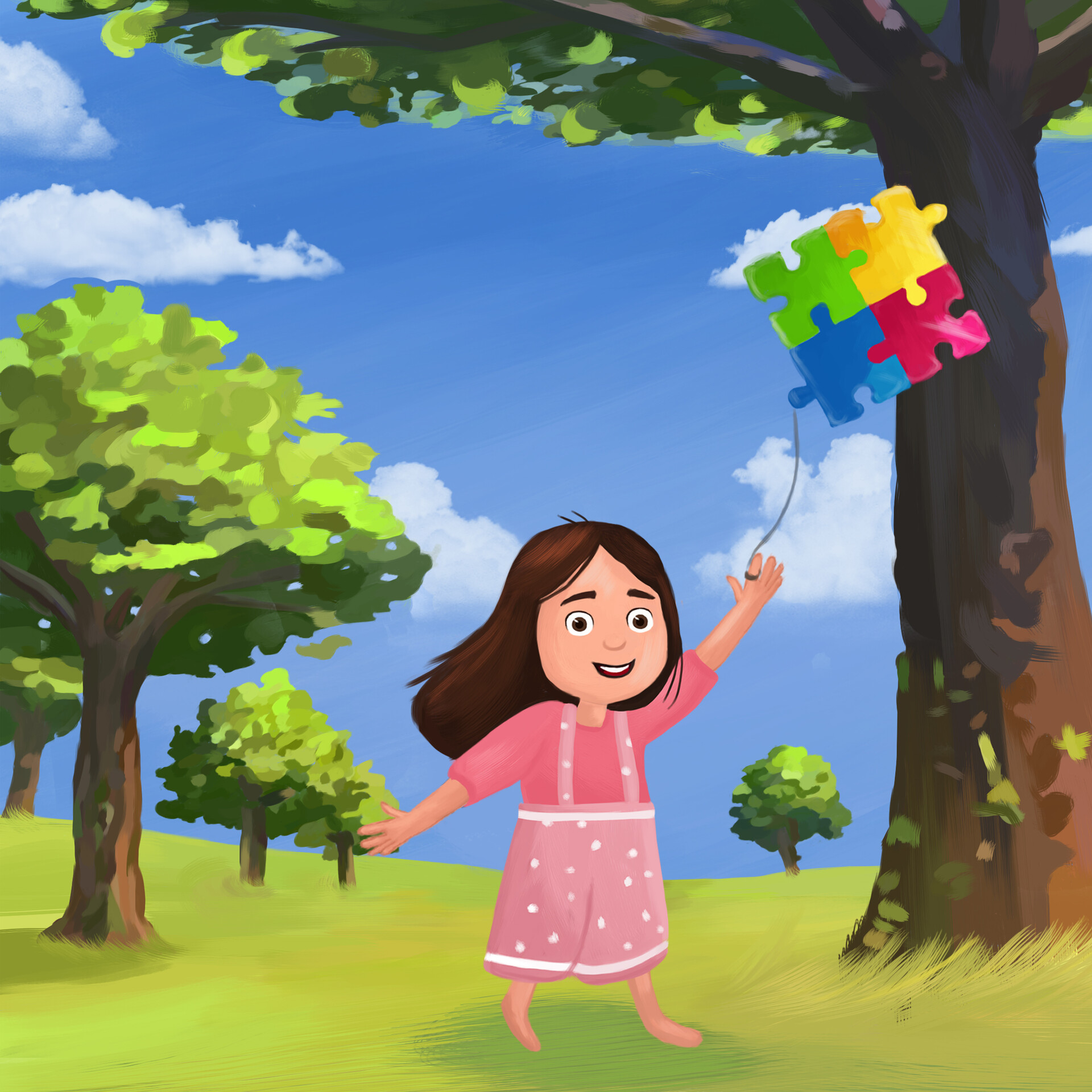 ArtStation illustration for a children's book