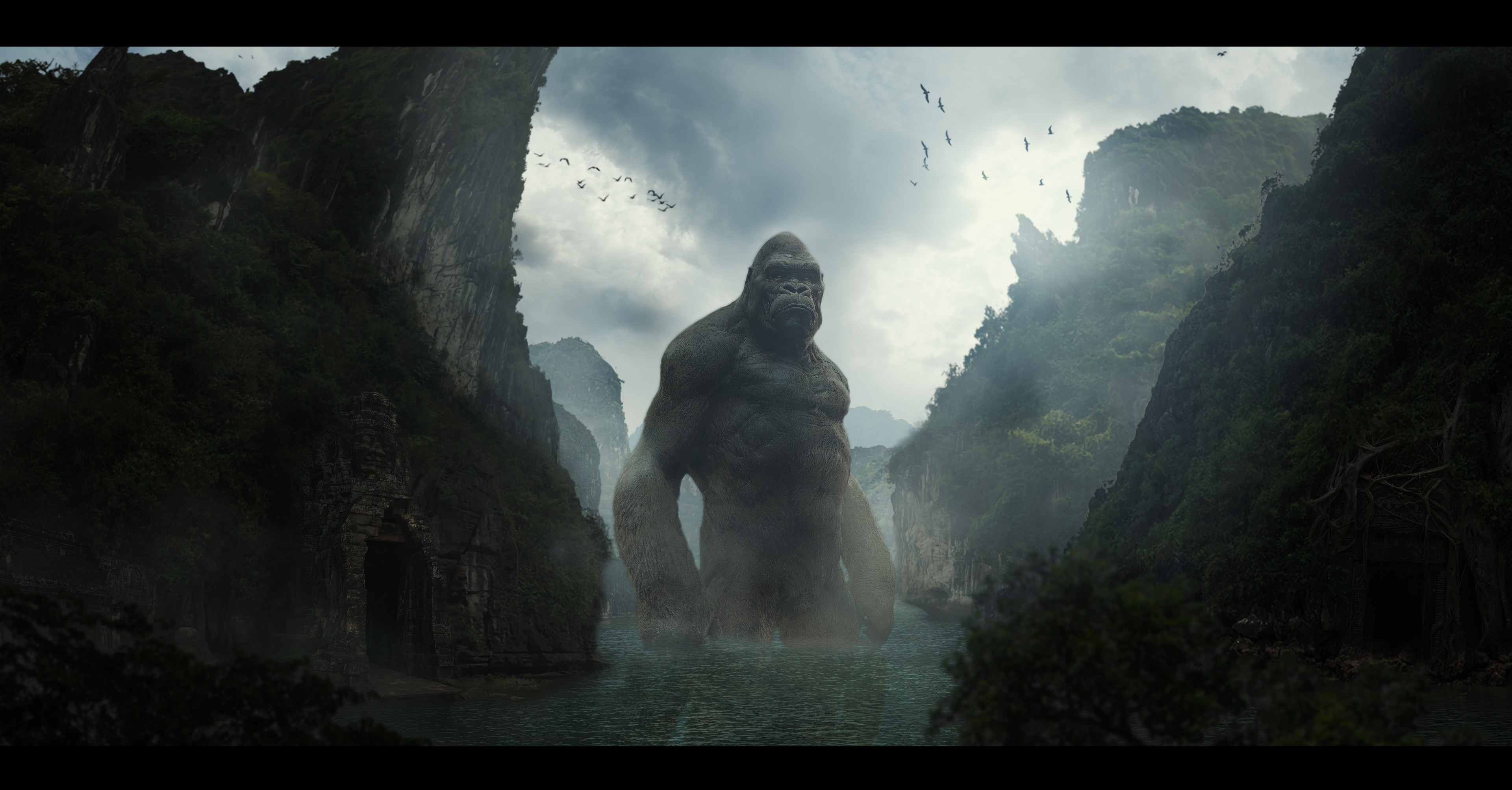 Artstation Matte Painting King Kong Skull Island Ht Wuotan