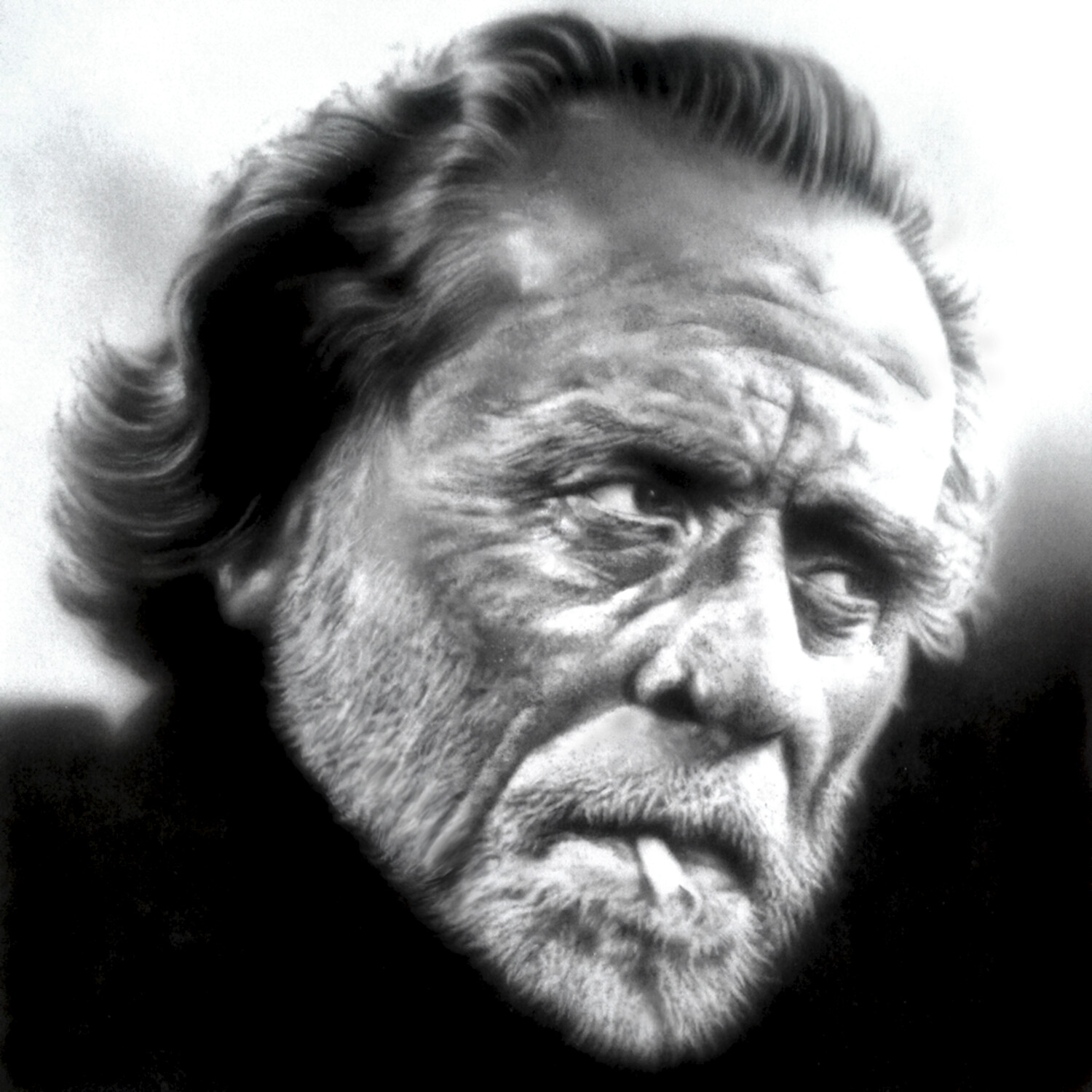 Vector Whiz - Freehand Airbrush Of Charles Bukowski