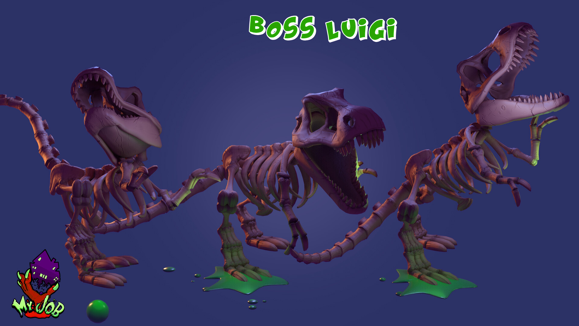 Bruno Speranzoni Rex Low Poly Game Luigi Mansion 3