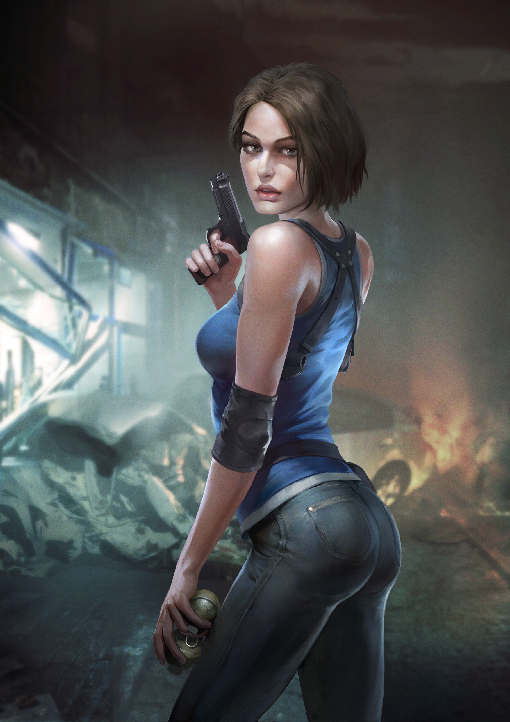 ArtStation - Resident Evil 3 fanart Jill, Rodion Shaldo