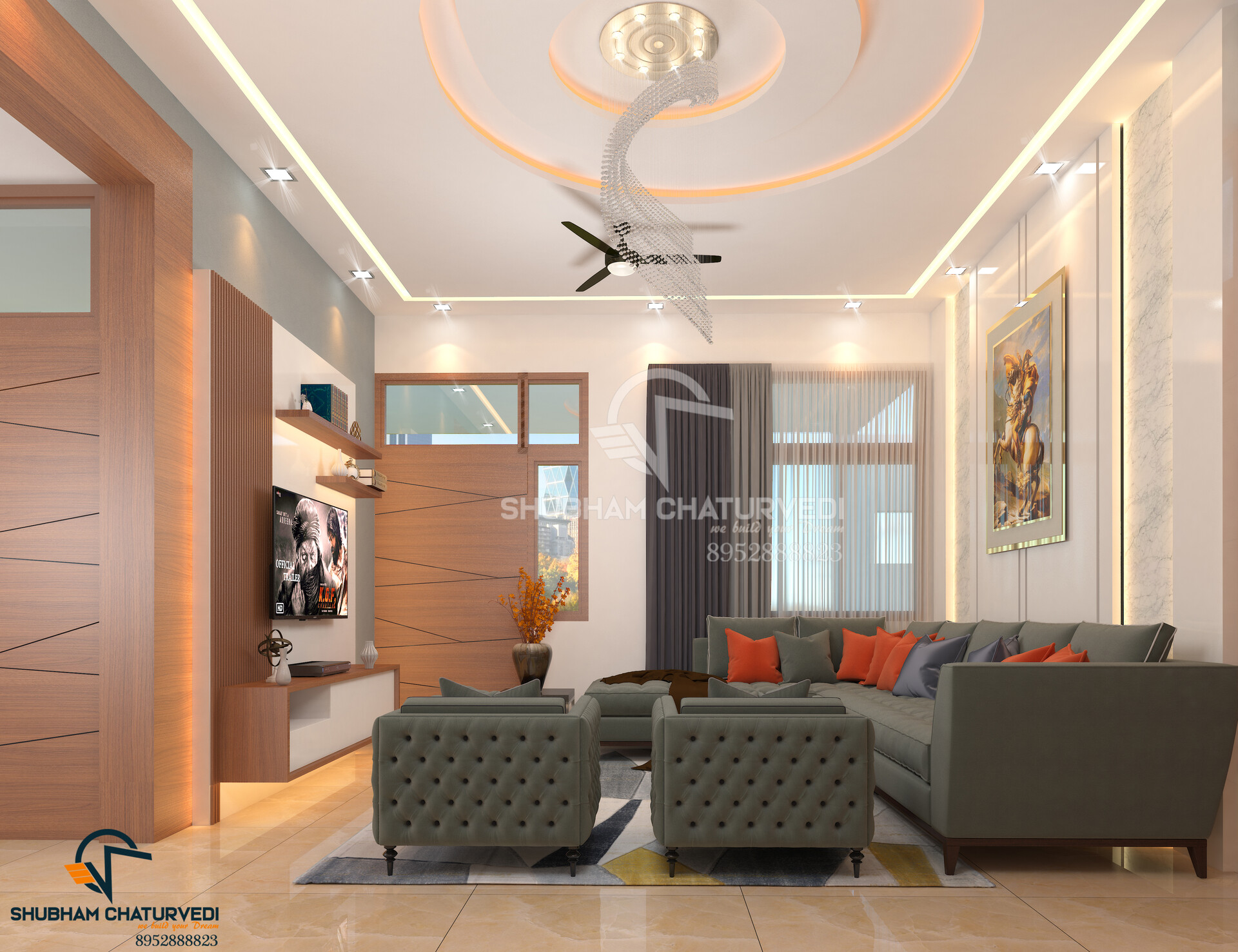 ArtStation - living hall ,paven chaturvedi , hindaun city