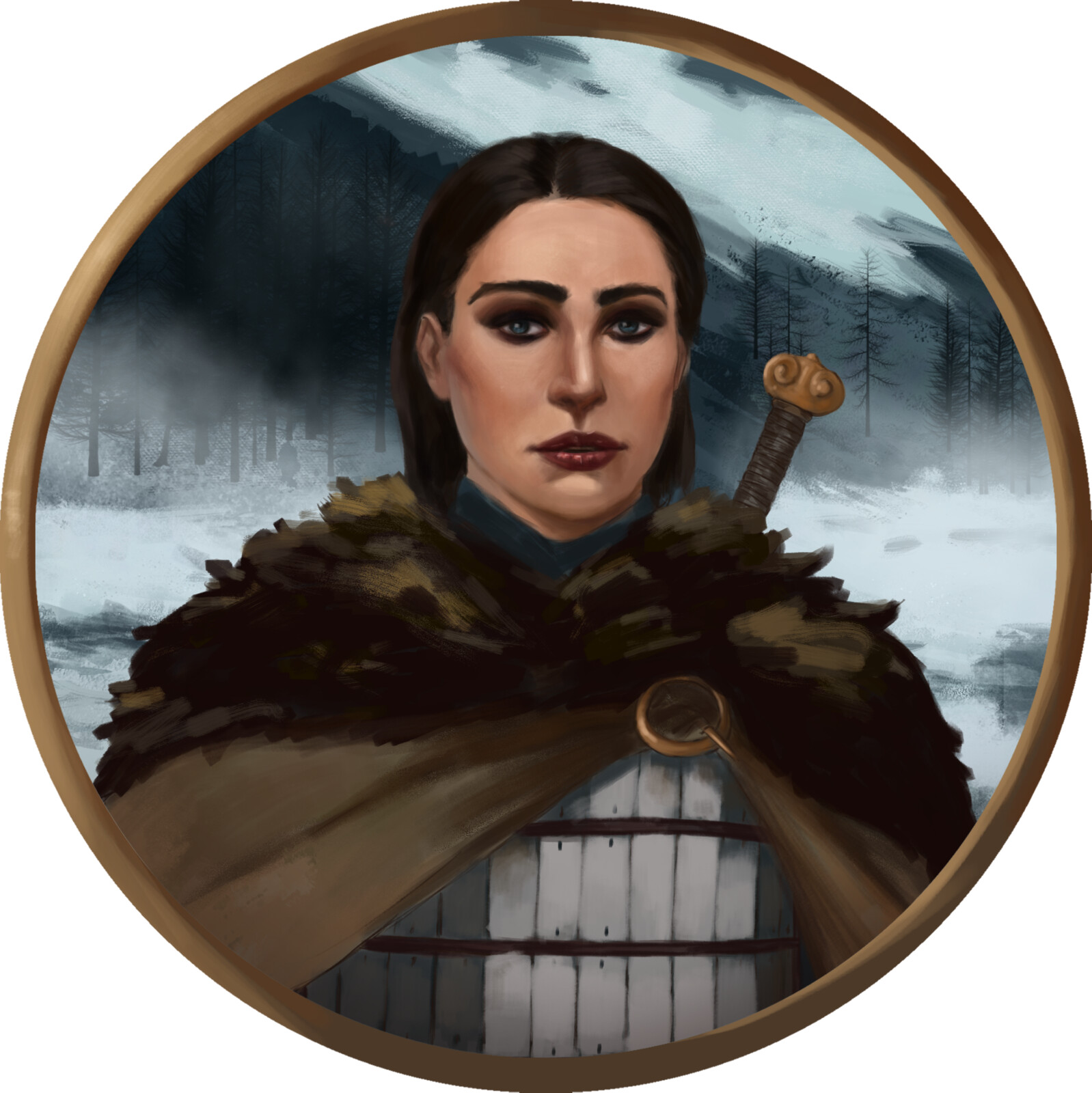 Icon with ring border