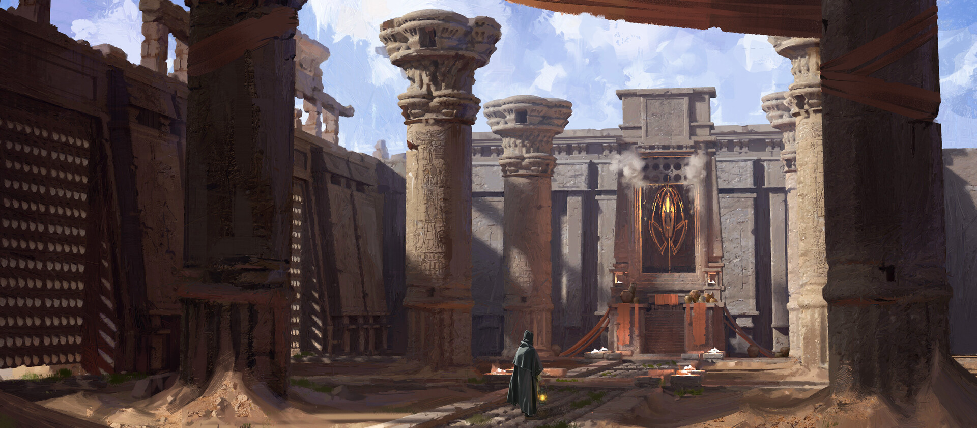 ArtStation - Egyptian ruins, WOOKUN