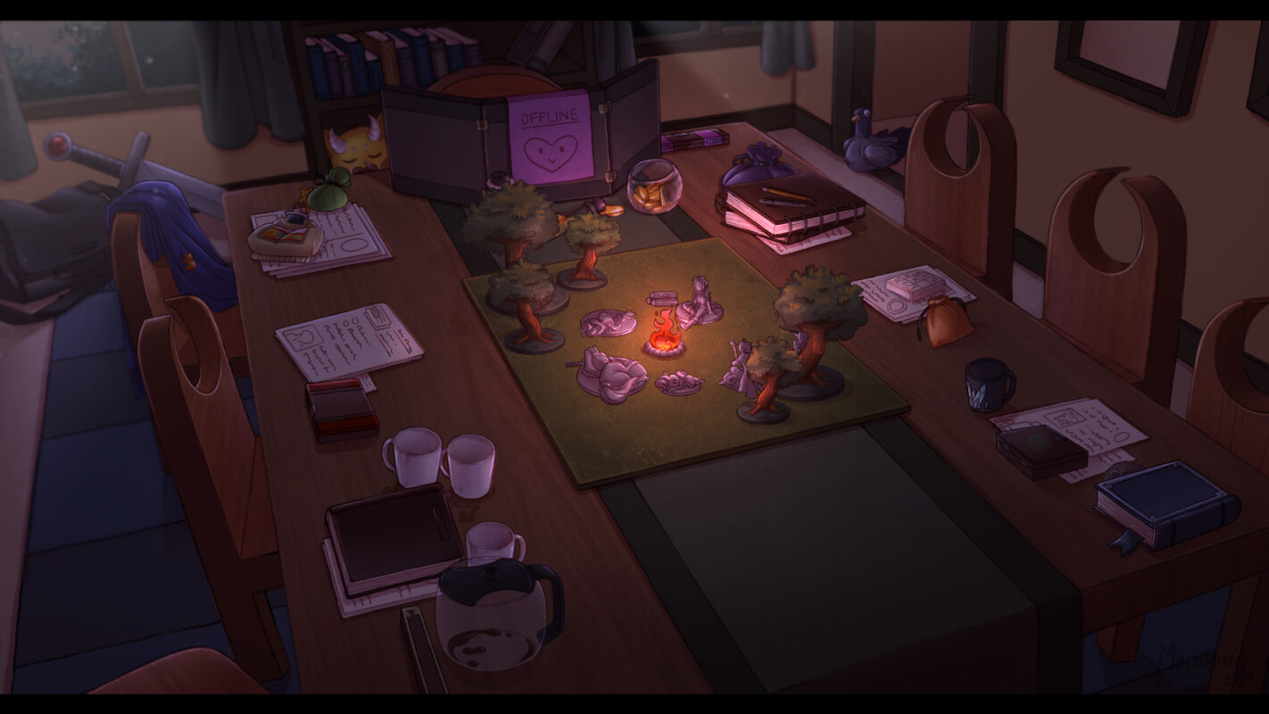 DnD Game Room Scene