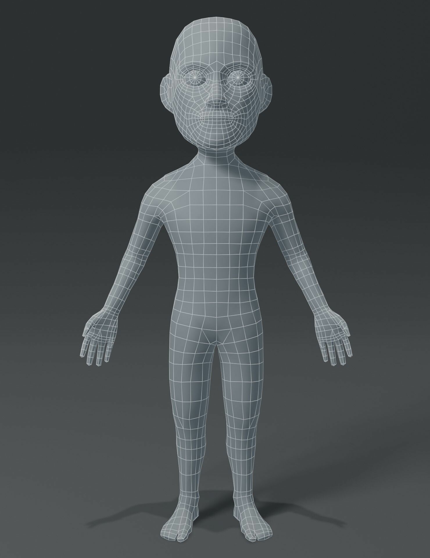 Artstation Male Body Cartoon Base Mesh 3d Model 3d Disco