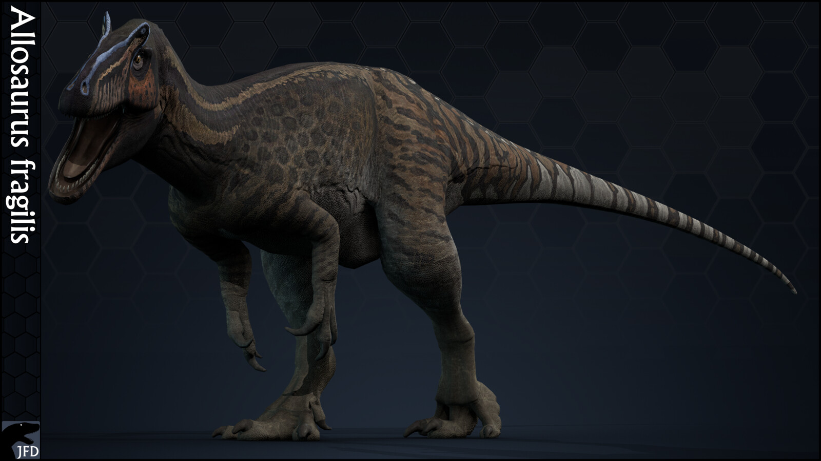 Allosaurus fragilis (AMNH 290) full body render.