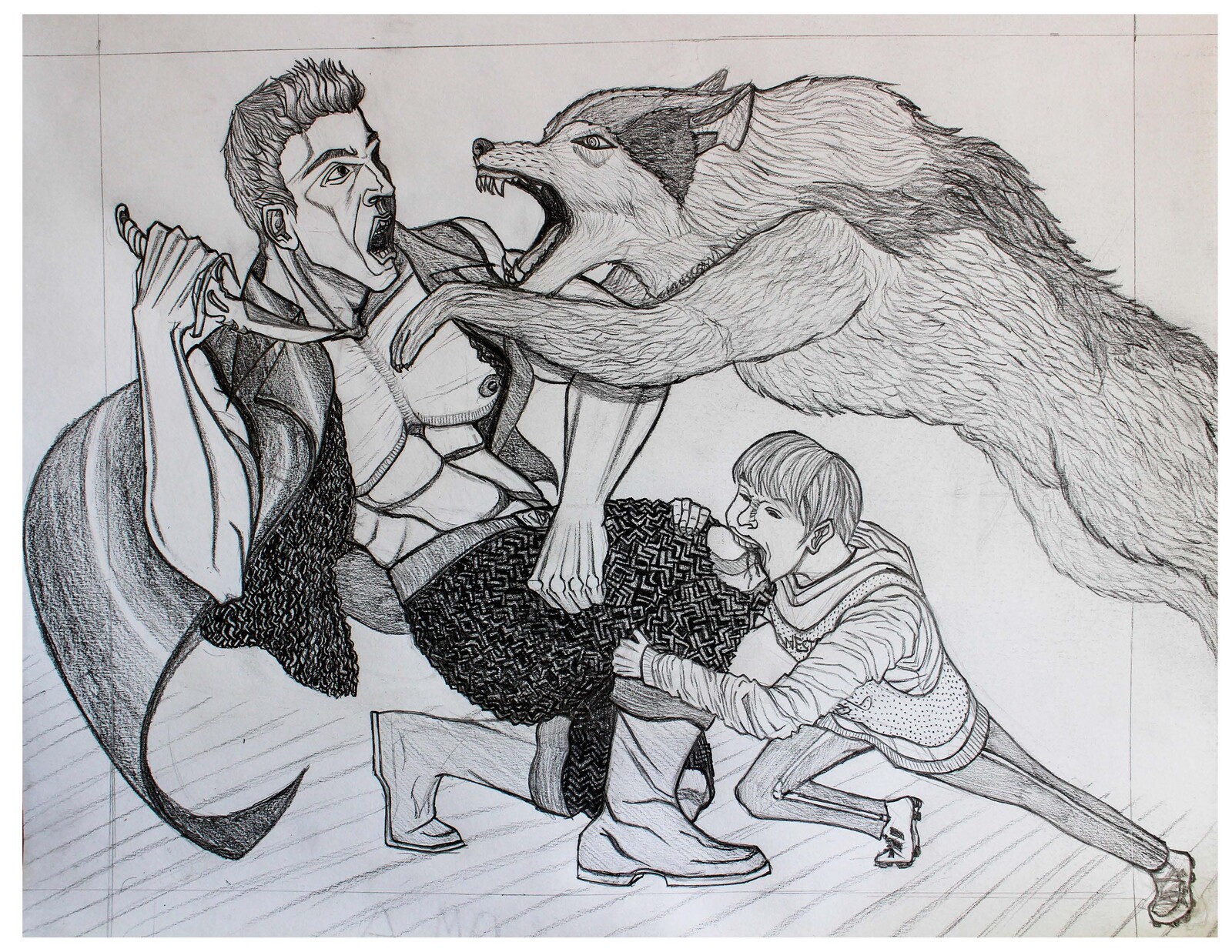Vs a shape shifting wolf and an impressionable child. 